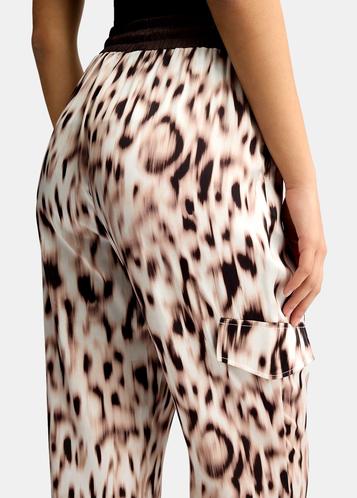 Pantaloni Jogging Con Stampa Animalier Liu Jo