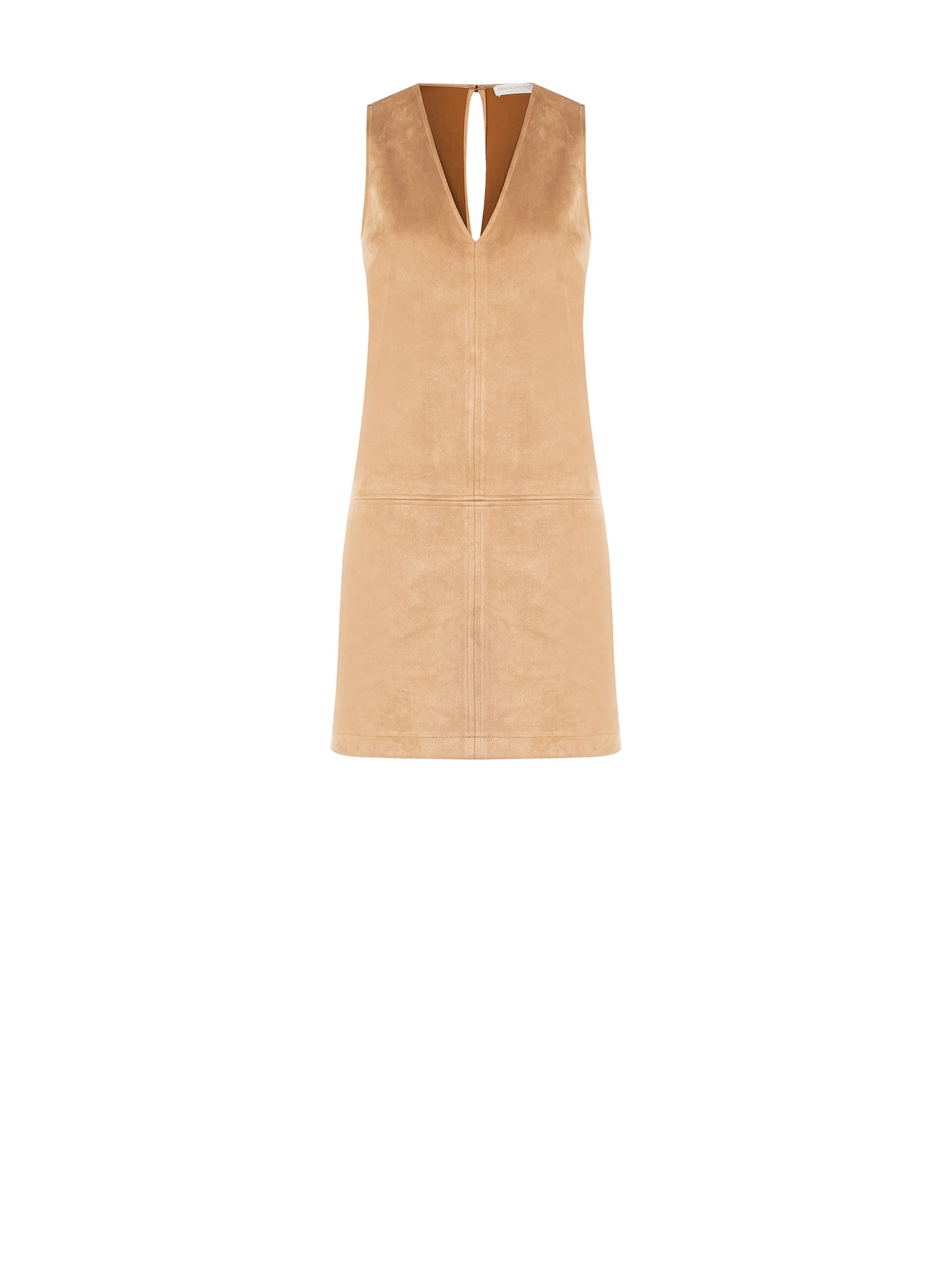 Abito Corto A Trapezio In Simil Dainetto Rinascimento