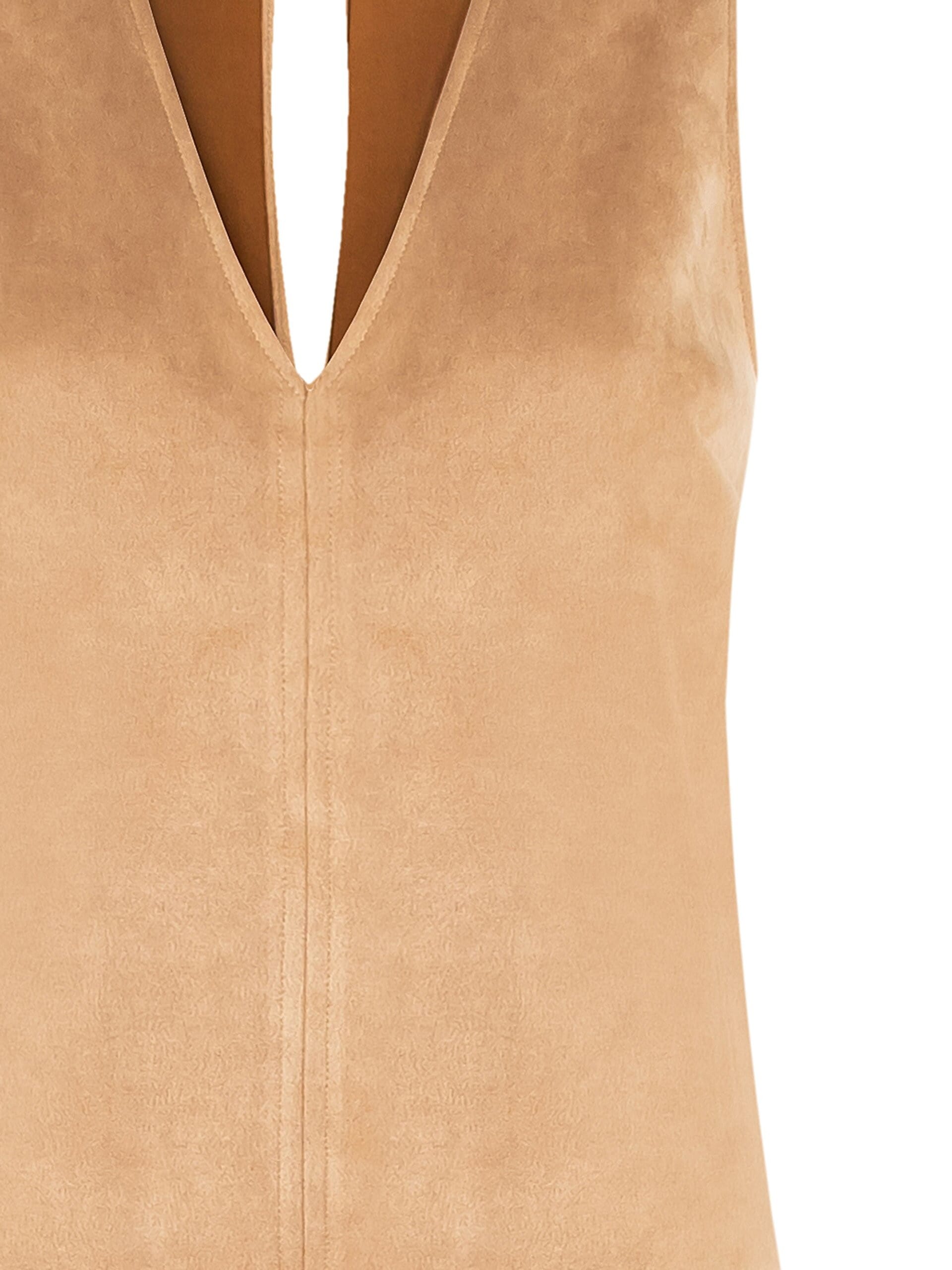 Abito Corto A Trapezio In Simil Dainetto Rinascimento