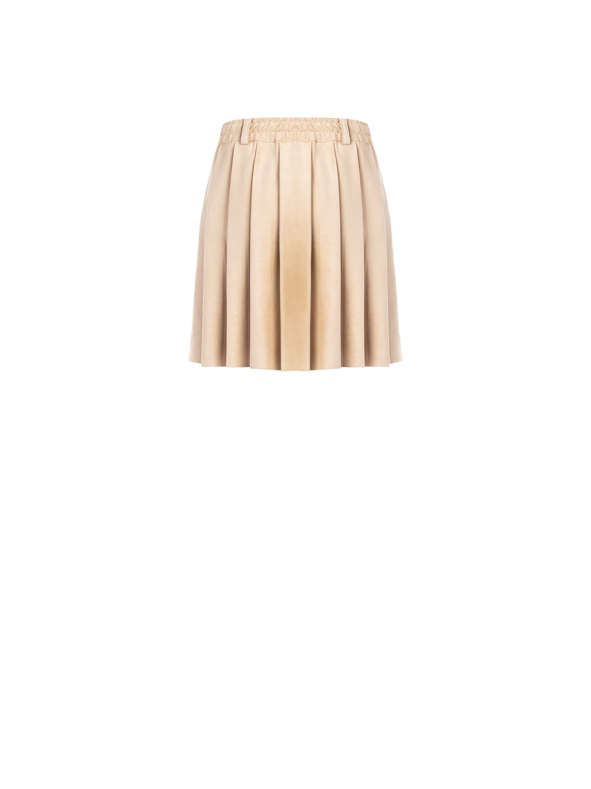 Minigonna A Pieghe In Simil Dainetto Rinascimento