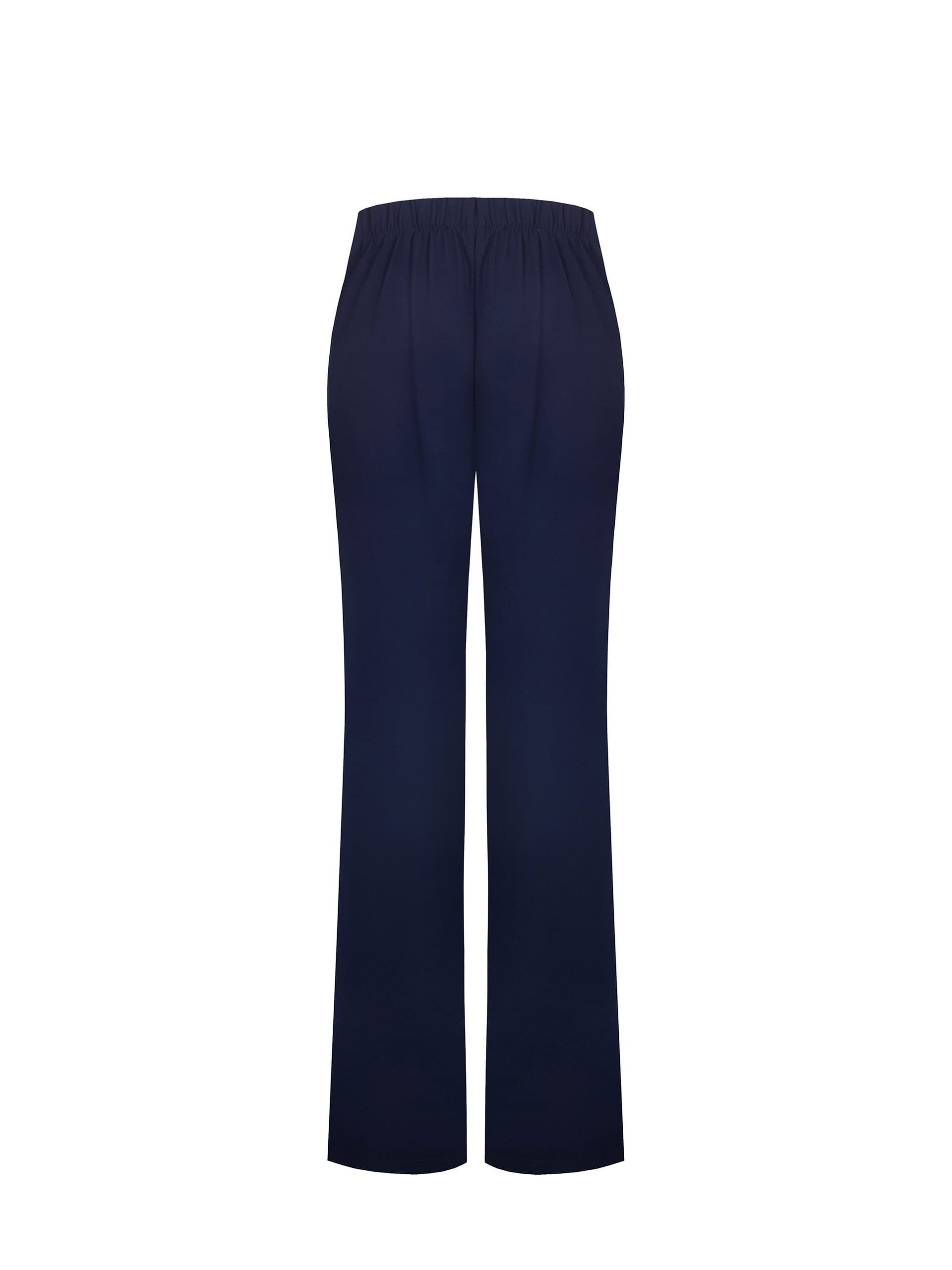 Pantaloni Larghi In Punto Milano Leggero Con Elastico Dietro Rinascimento