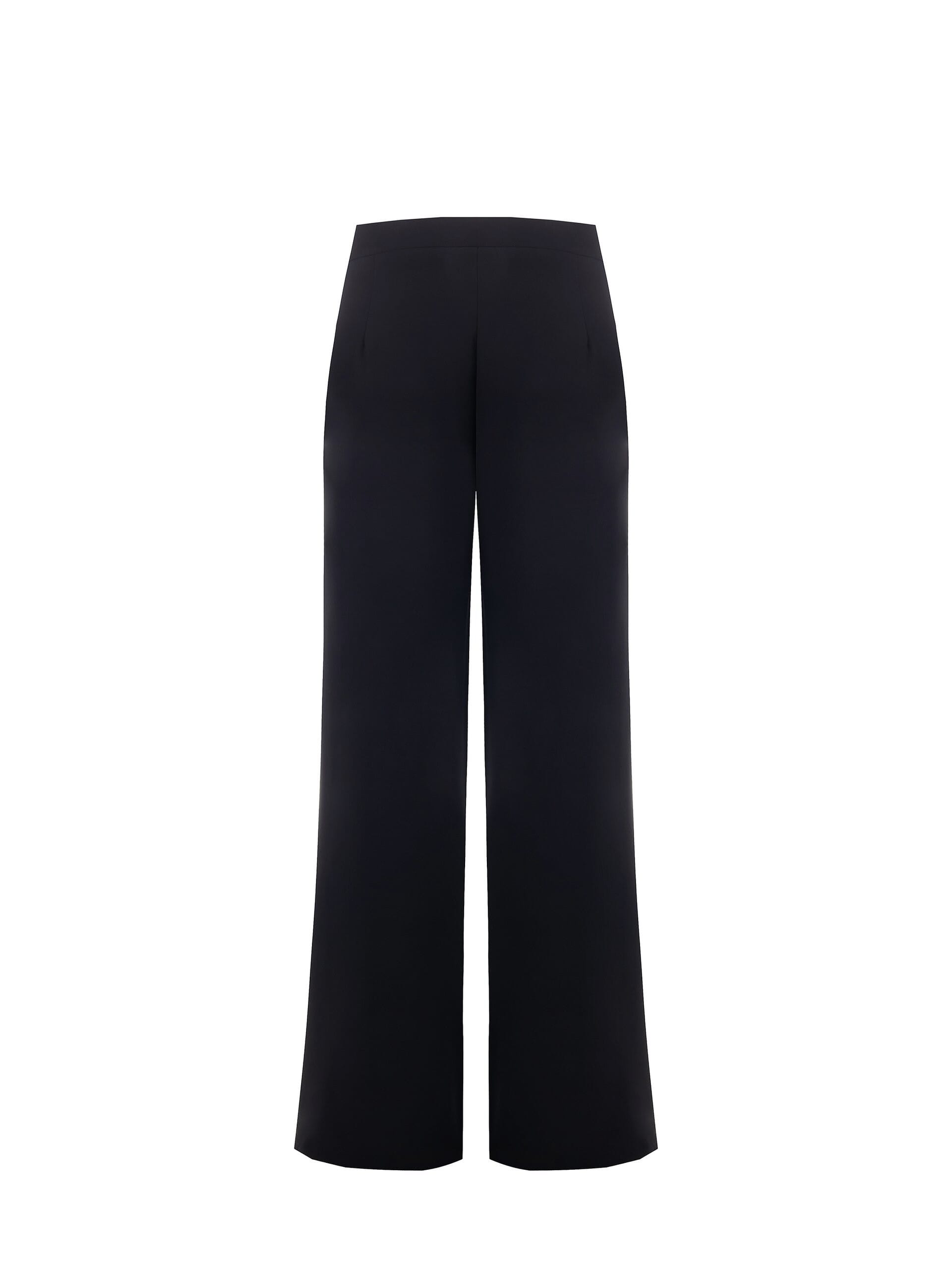 Pantaloni Palazzo In Tessuto Fluido Con Pinces Rinascimento