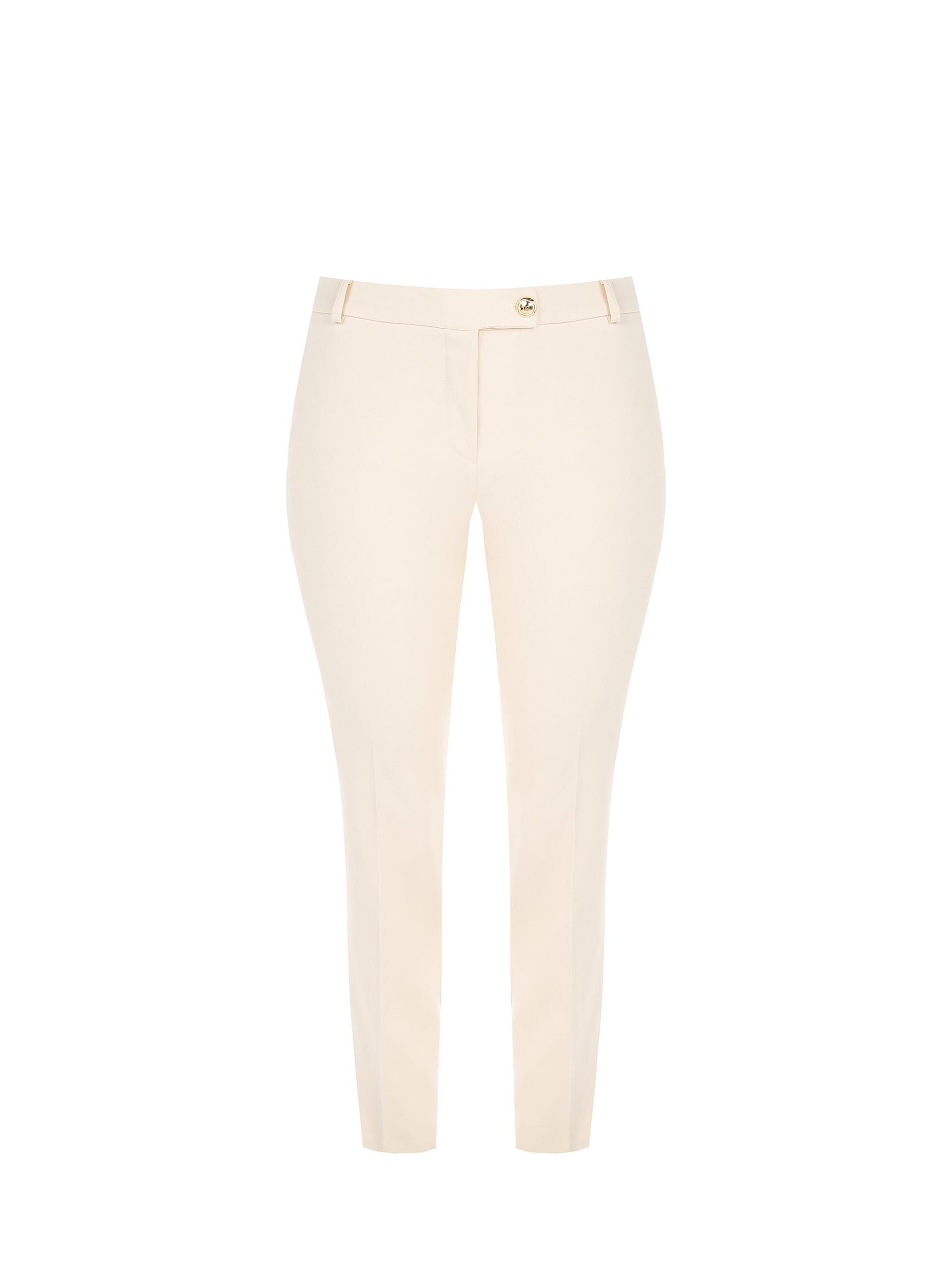 Pantaloni Skinny In Tessuto Bi-Stretch Con Elastico Dietro Rinascimento Curvy