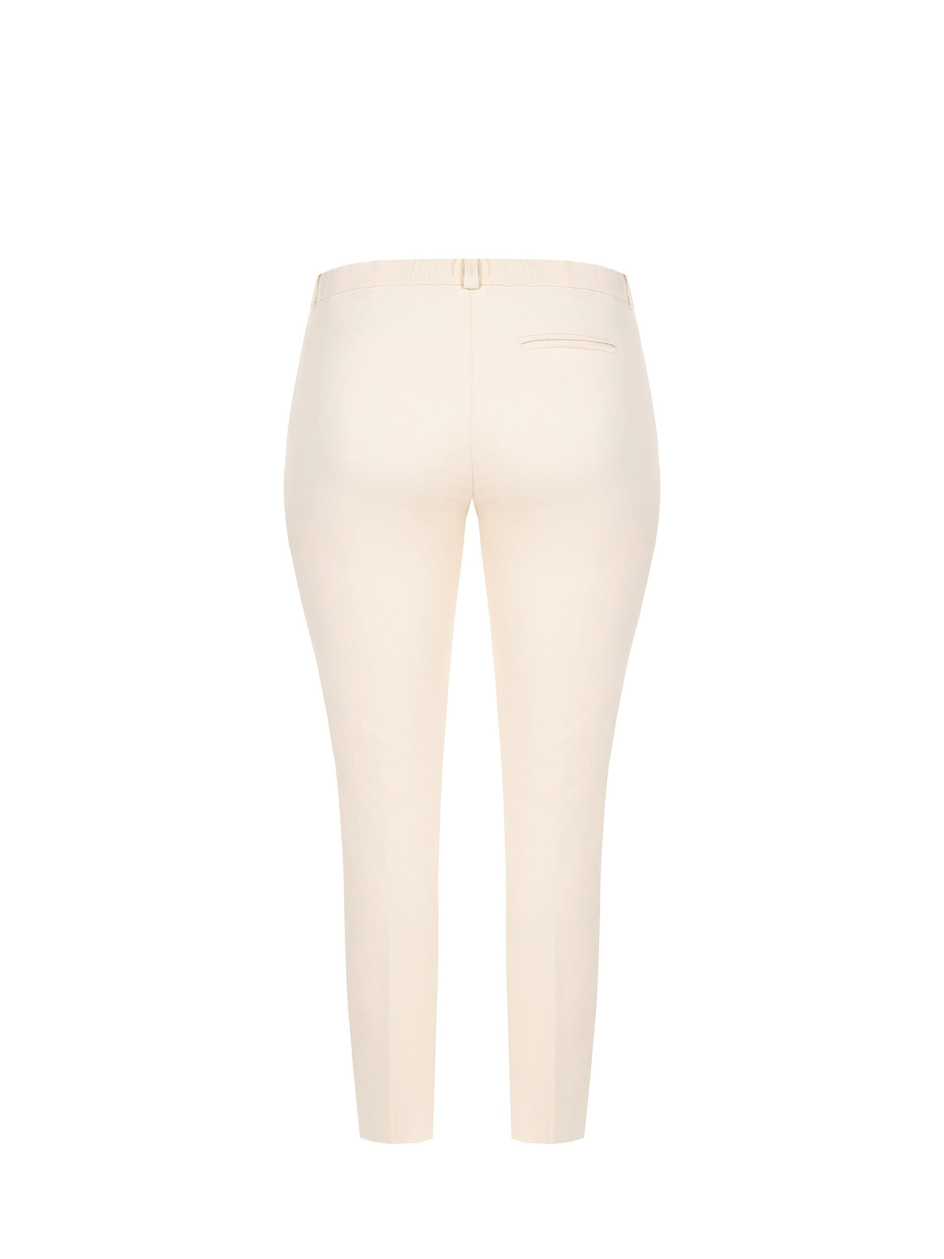 Pantaloni Skinny In Tessuto Bi-Stretch Con Elastico Dietro Rinascimento Curvy