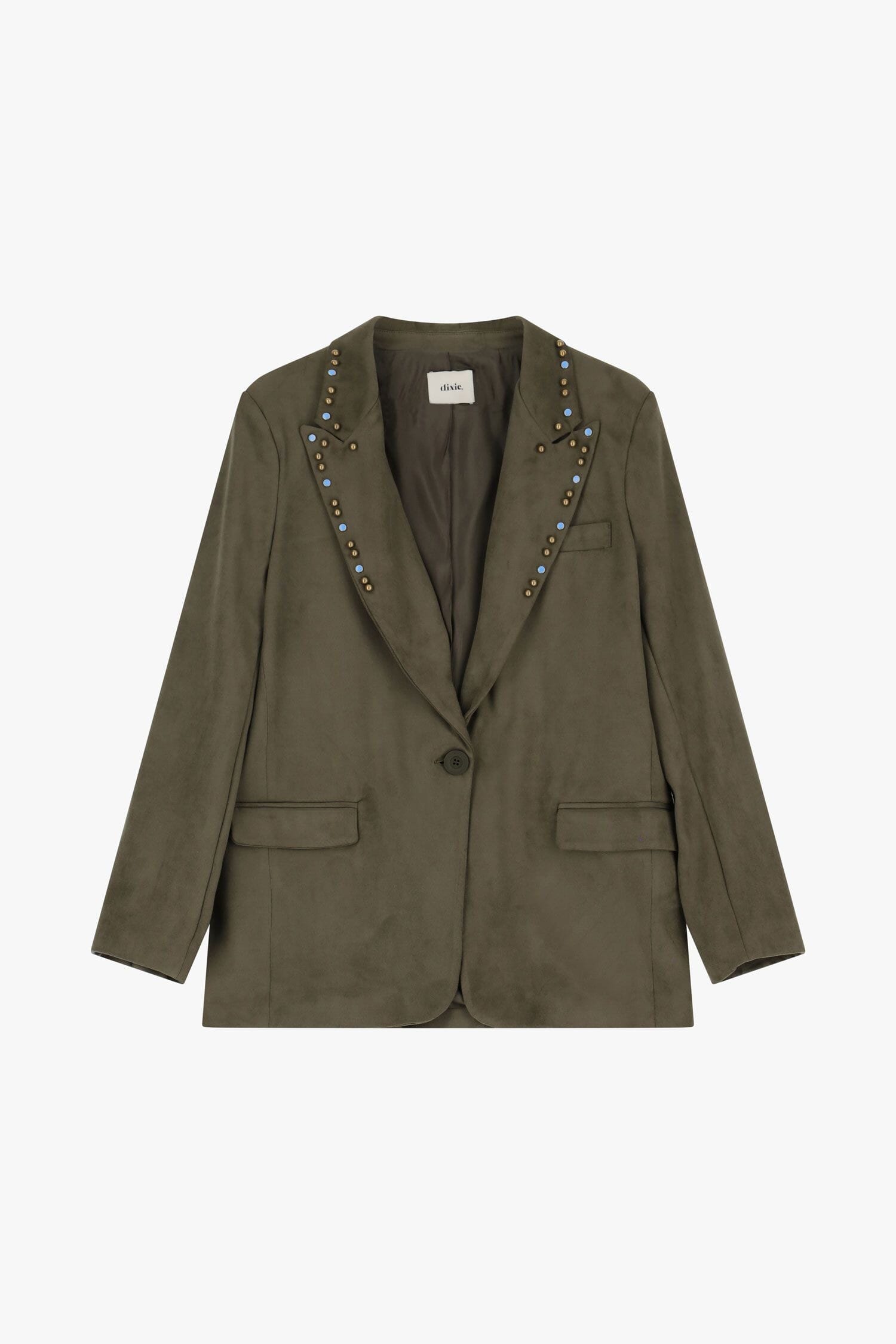 Blazer Effetto Suede Con Dettagli Borchie Dixie