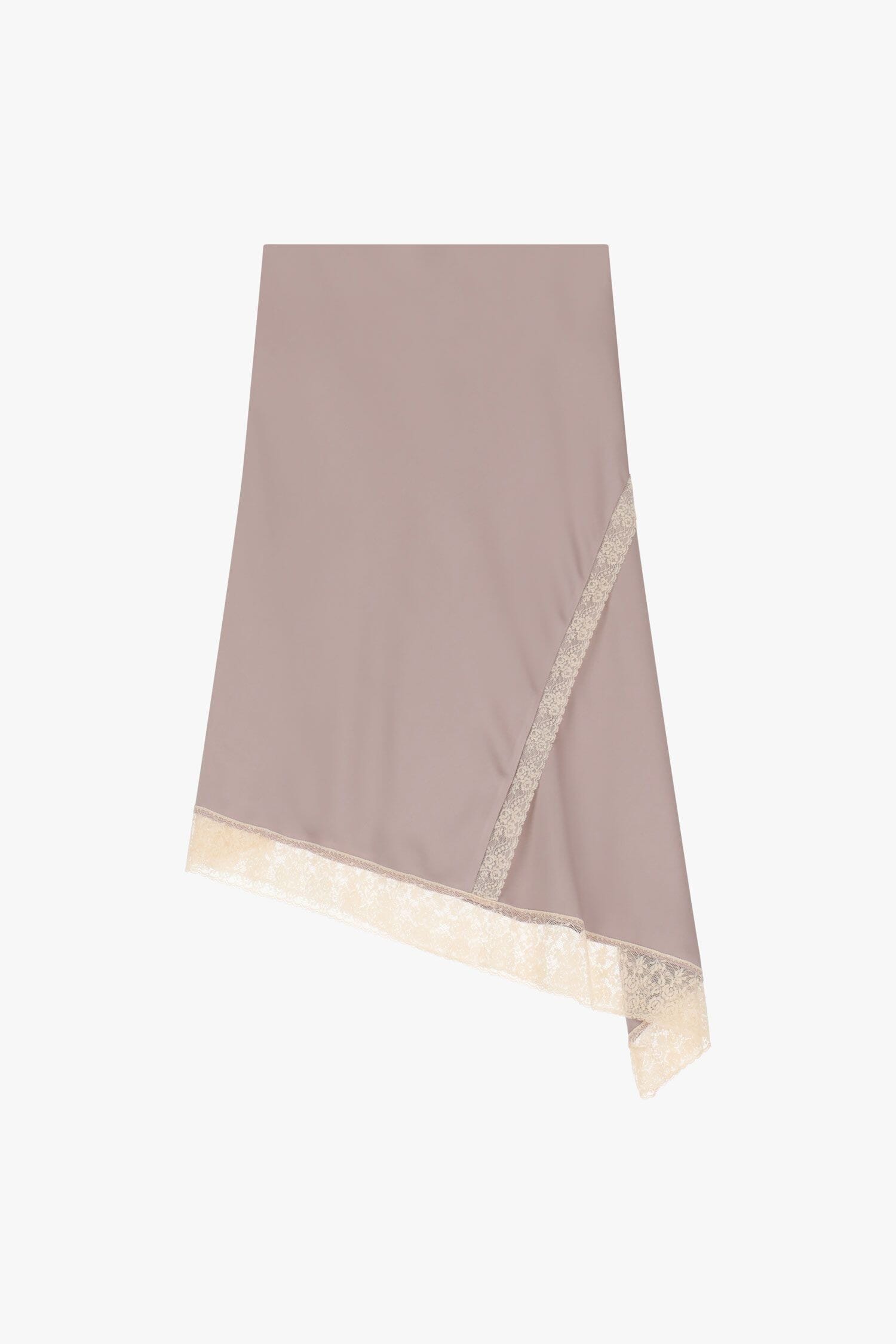 Gonna Asimmetrica Con Bordo In Pizzo Dixie