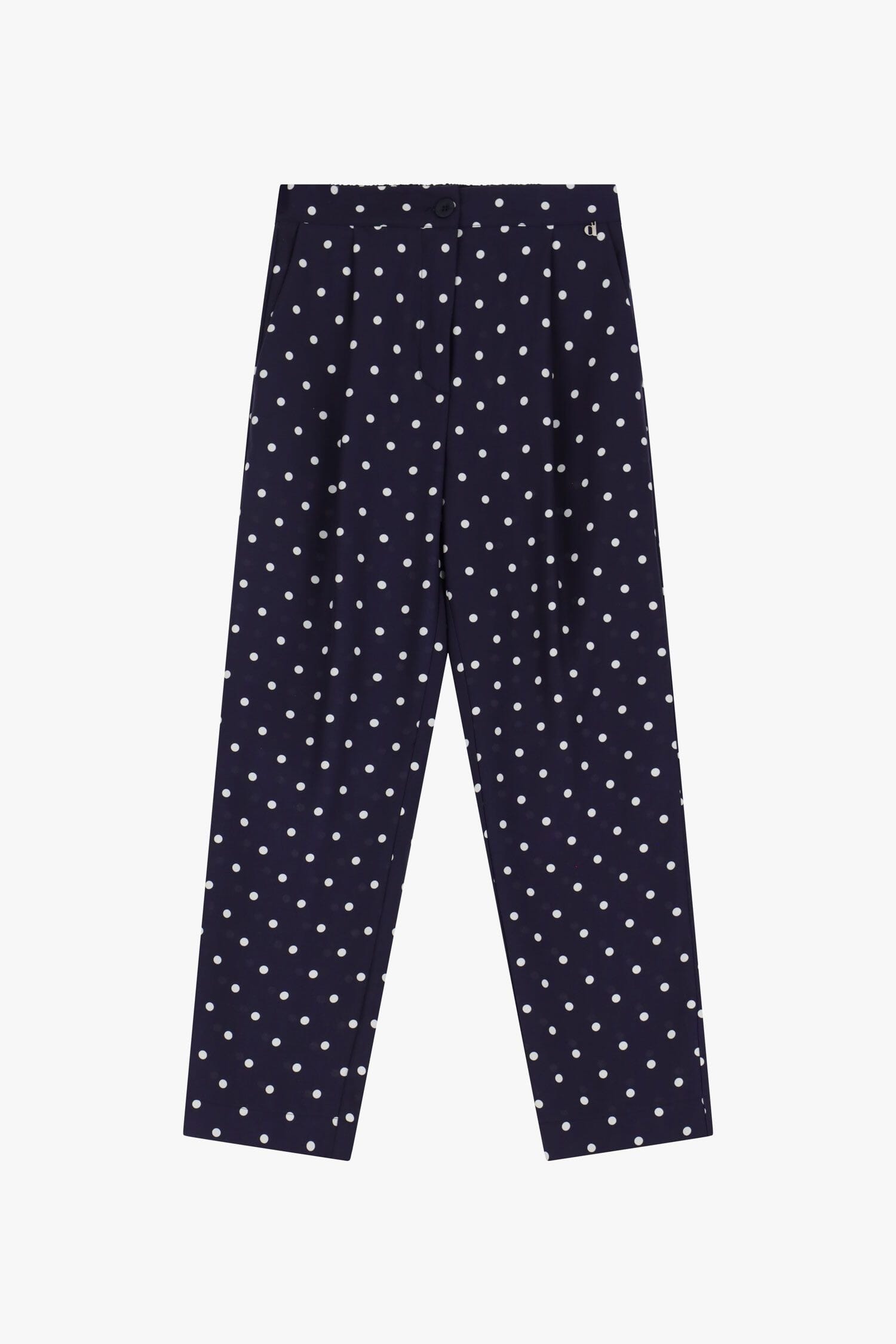 Pantaloni A Pois Vita Alta Dixie