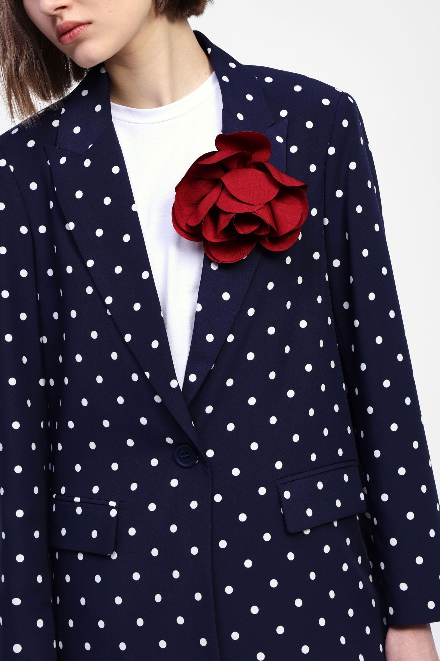 Blazer A Pois Con Maxi Fiore Dixie