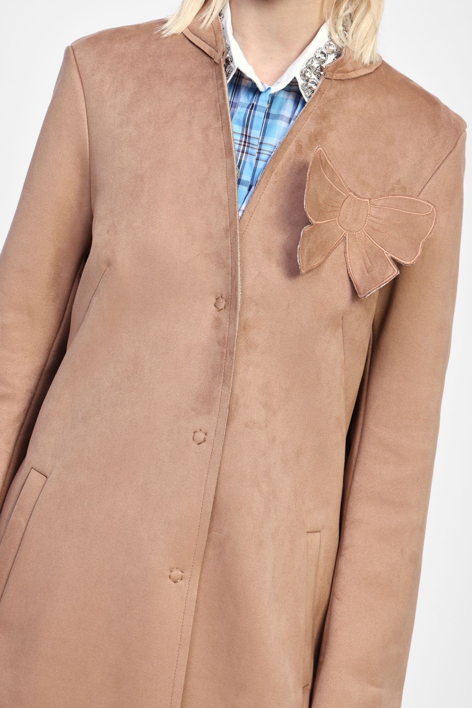 Cappotto Classico Con Bottoni E Applicazione Dixie