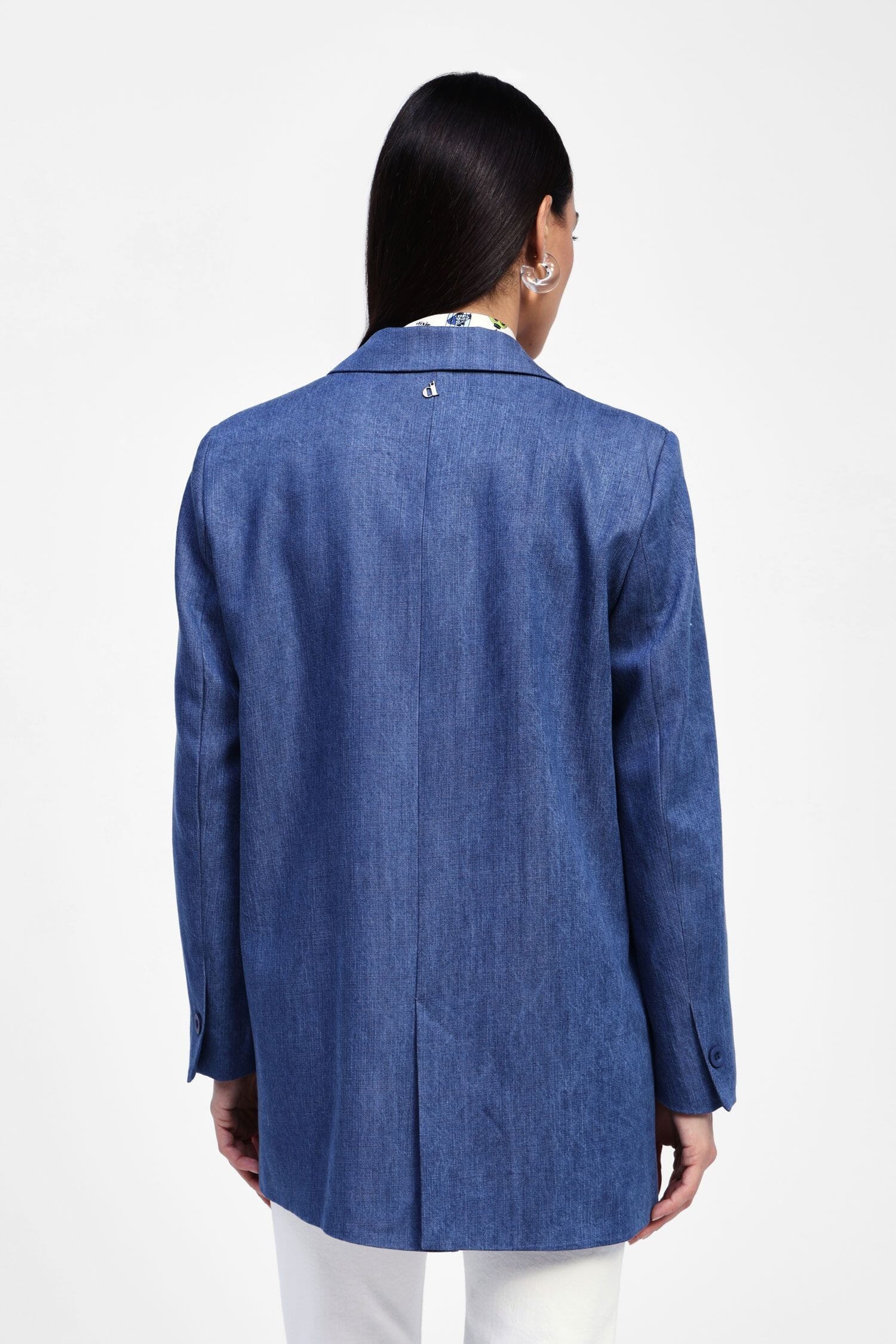 Blazer Effetto Melange Con Spille Dixie