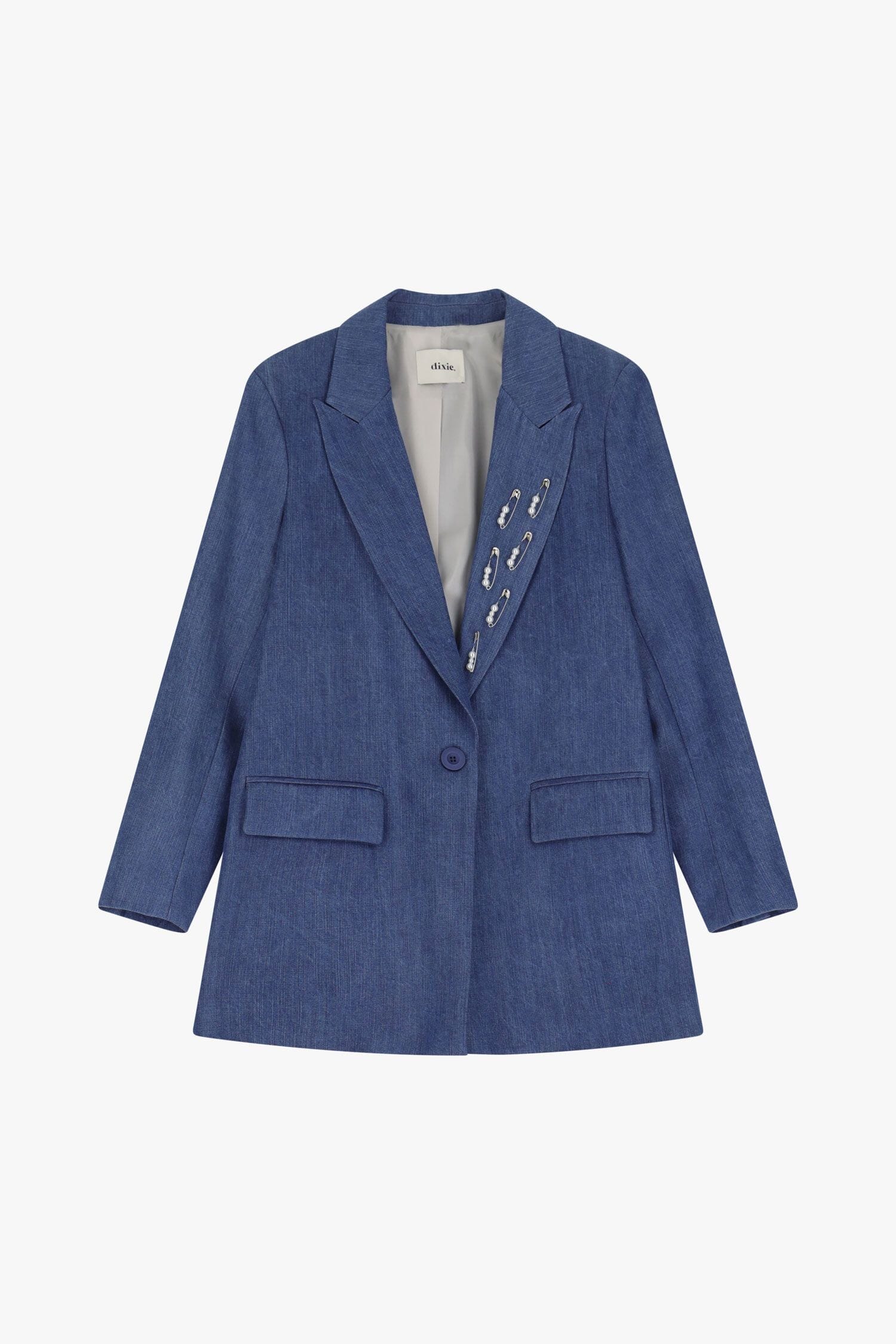 Blazer Effetto Melange Con Spille Dixie