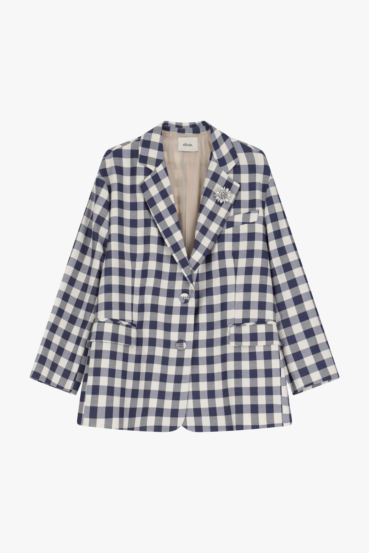 Blazer Quadri Con Bottoni Singoli Dixie