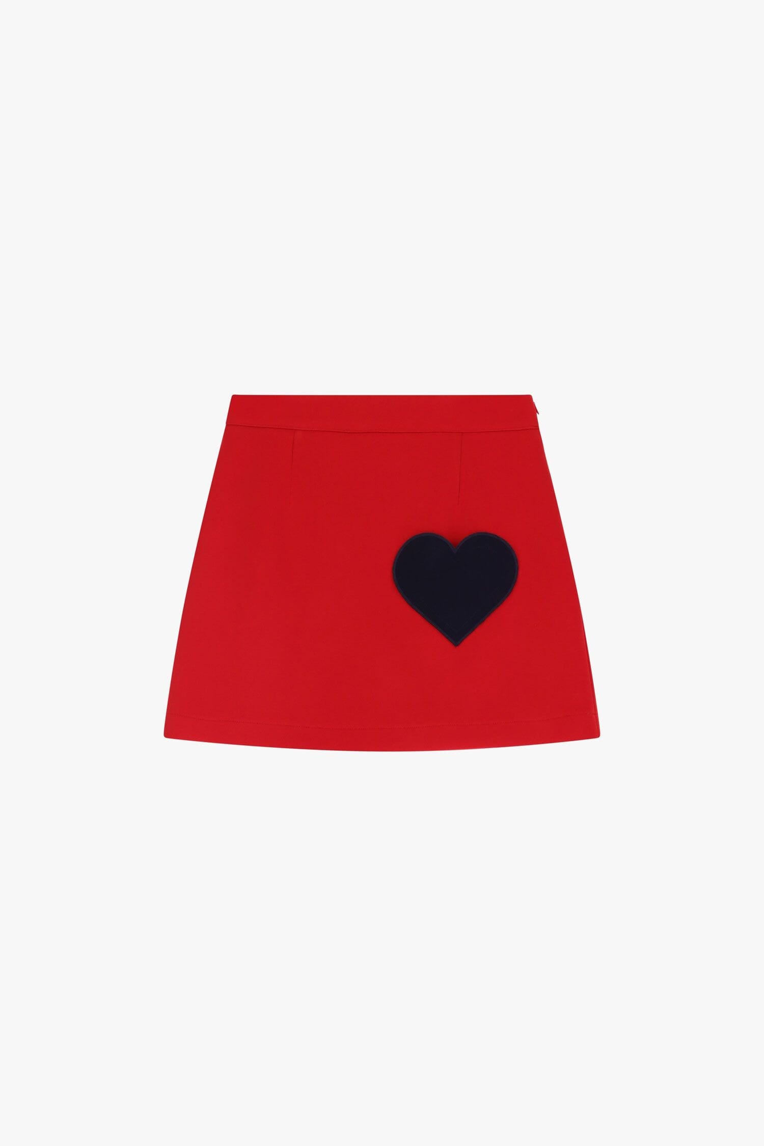 Gonna Corta Con Applicazioni Cuori Dixie