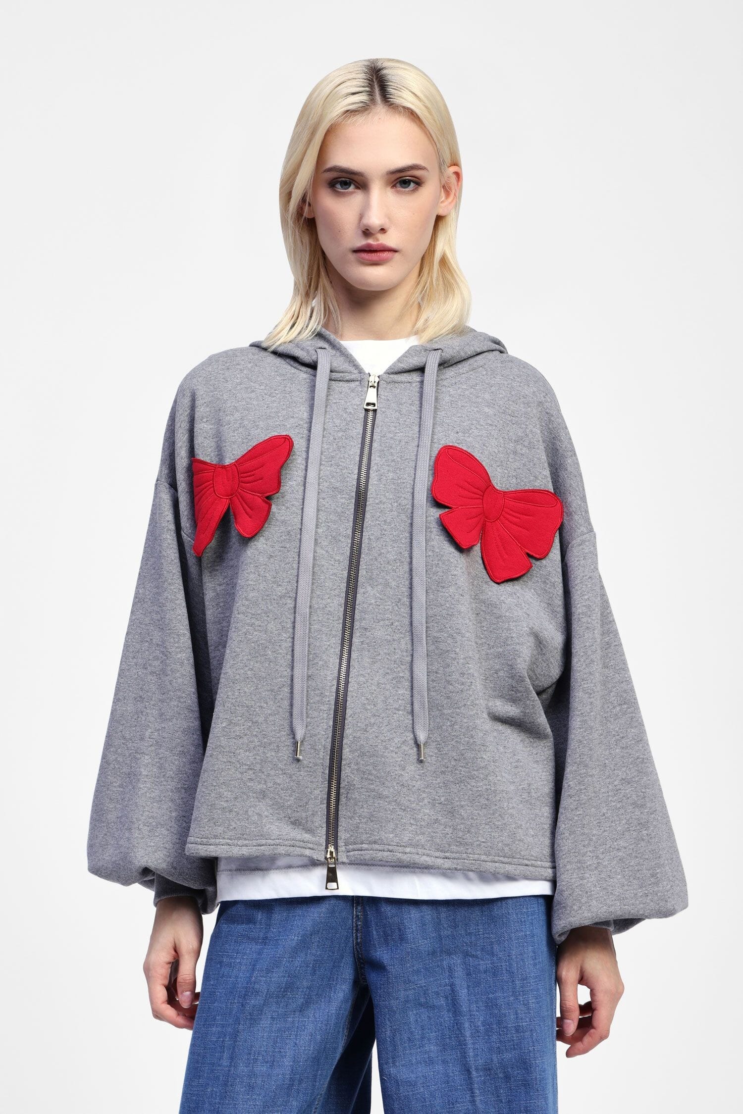 Dixie Hooded Sweatshirt With Attached Ribbons