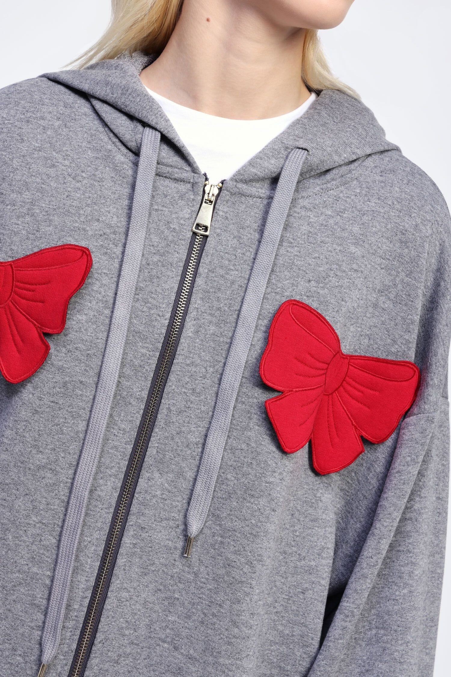 Dixie Hooded Sweatshirt With Attached Ribbons