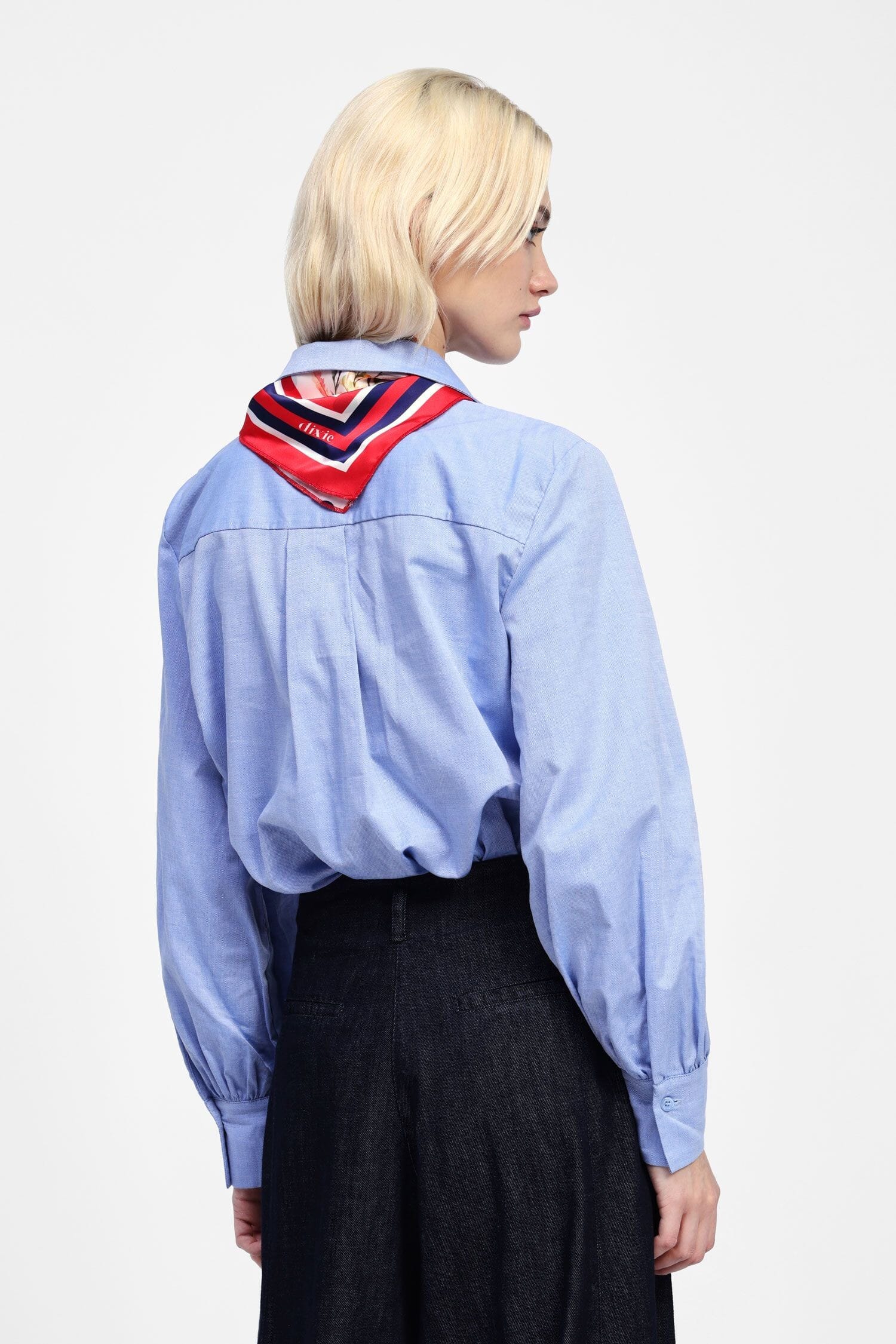 Camicia Con Colletto Classico E Foulard Dixie