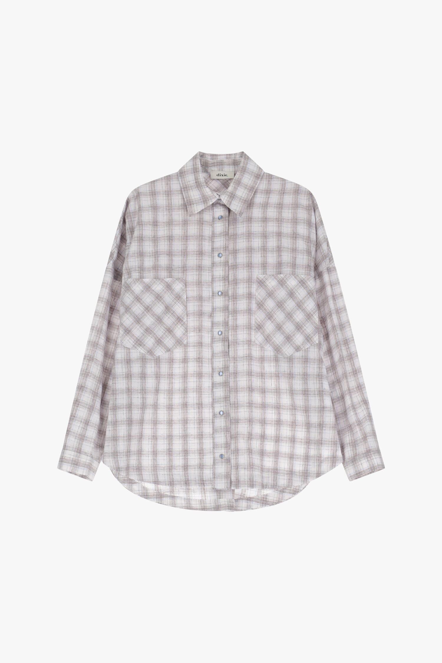 Camicia A Quadri Con Frange E Bottoni Dixie