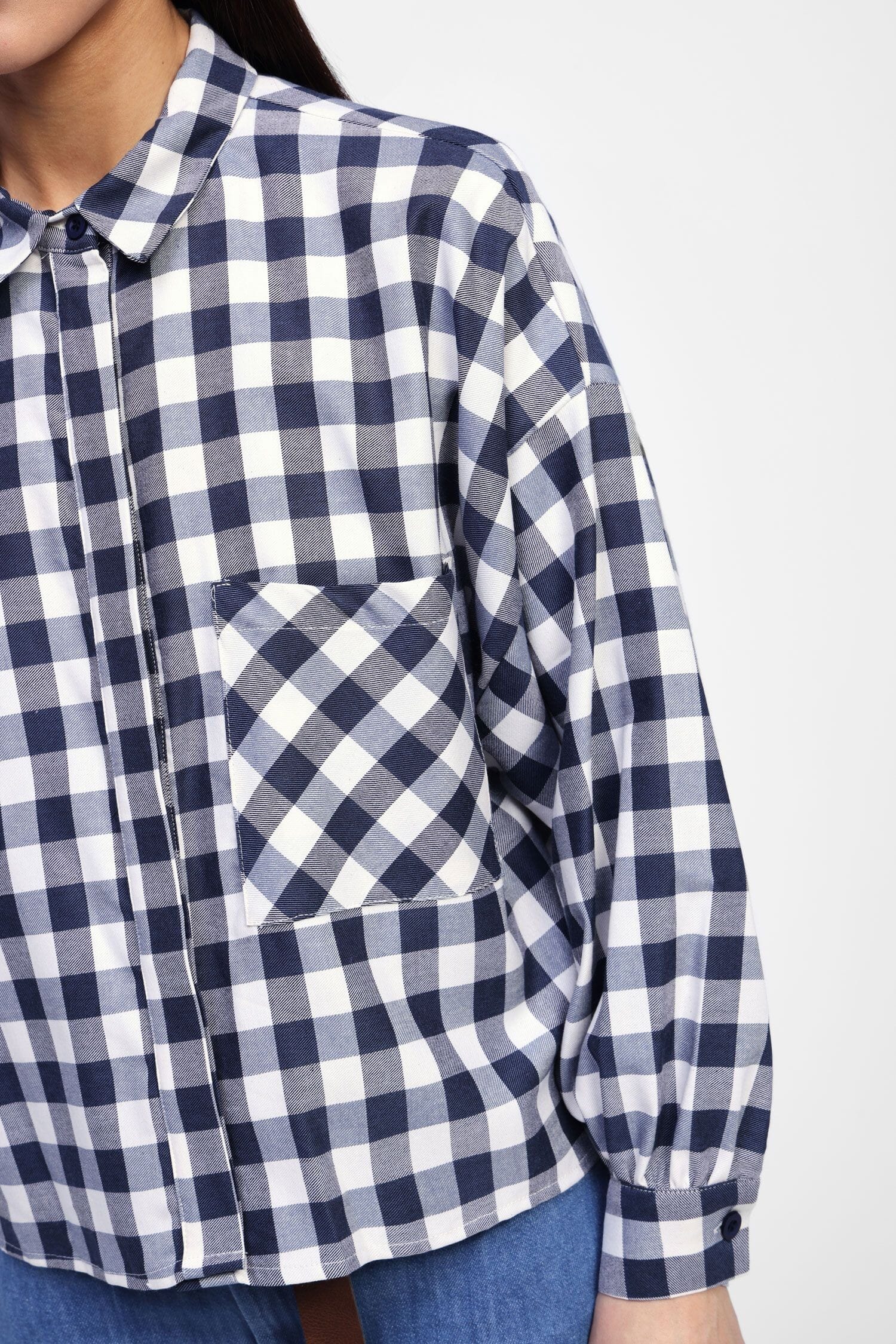 Camicia Quadri Maniche Lunghe Con Tasca Dixie