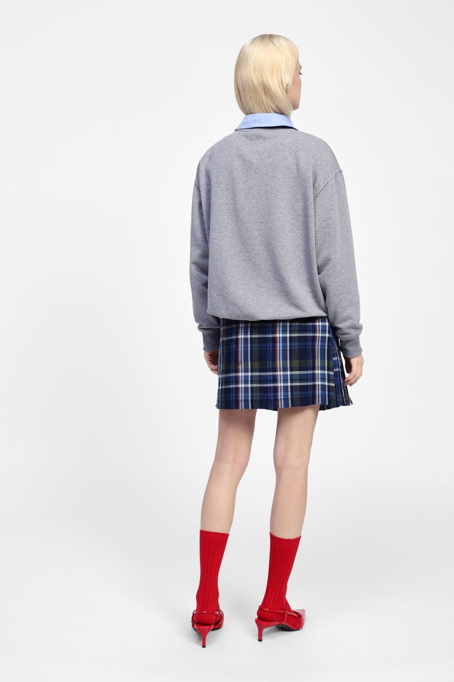 Minigonna Tartan A Pieghe Dixie