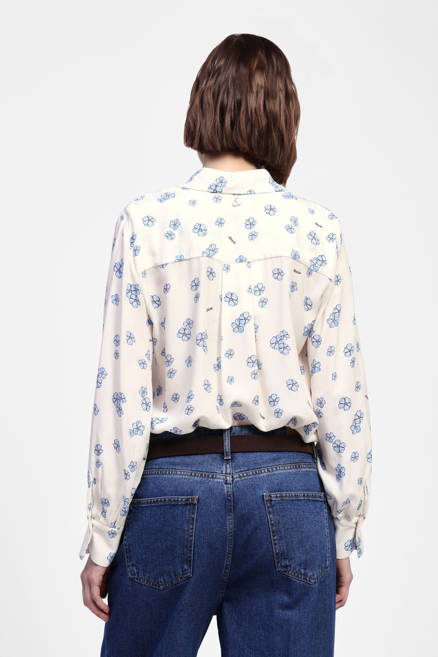 Camicia Stampata Con Bottoni E Colletto Dixie