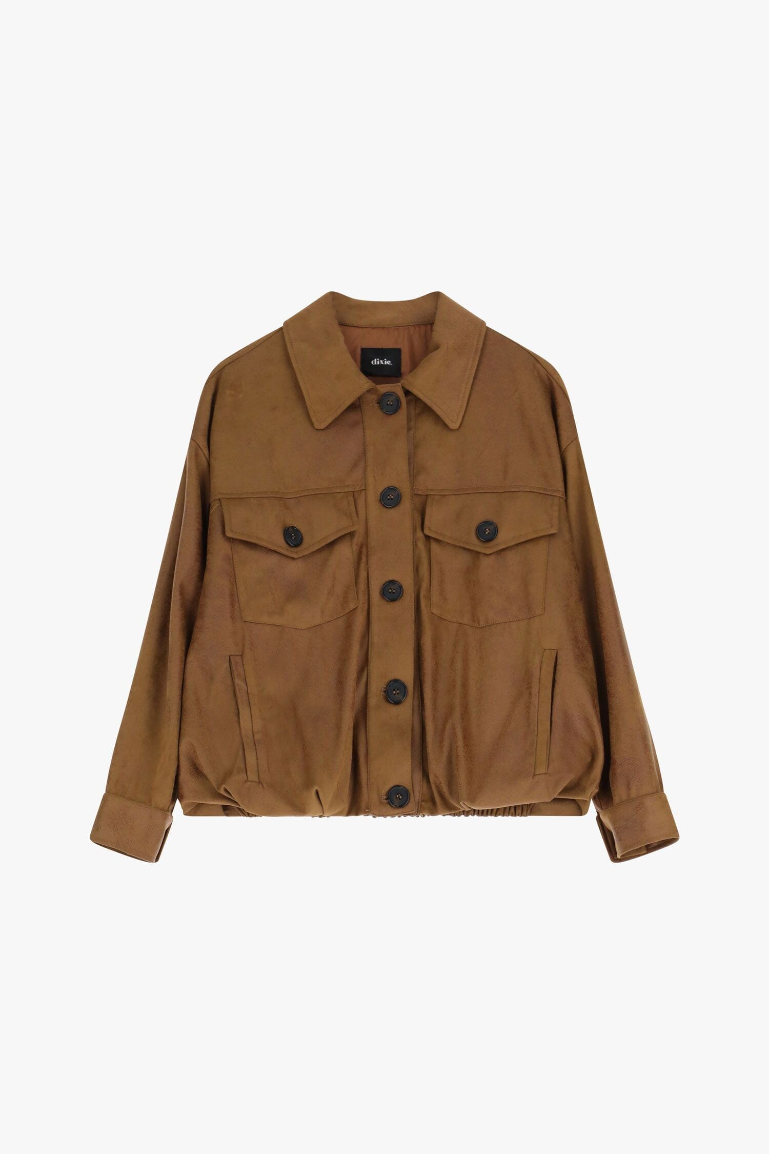 Giubbotto Camicia Effetto Suede Con Bottoni Frontali Dixie