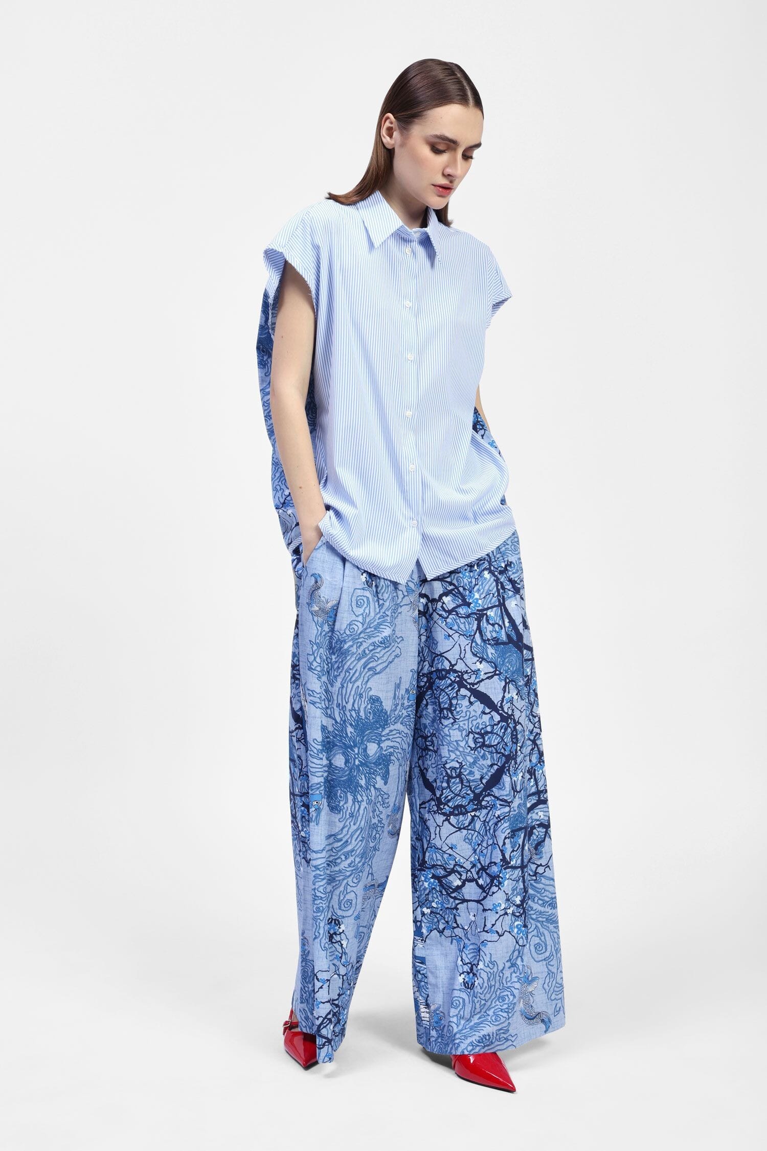 Pantaloni Ampi Con Stampa Dixie