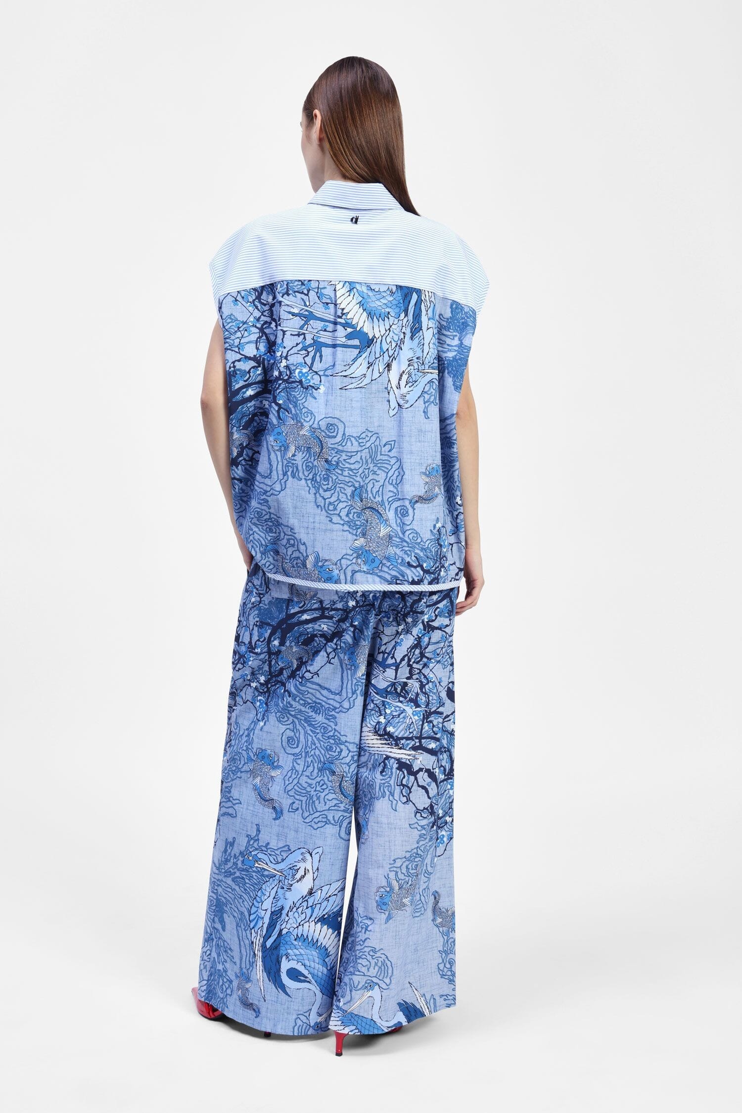 Pantaloni Ampi Con Stampa Dixie