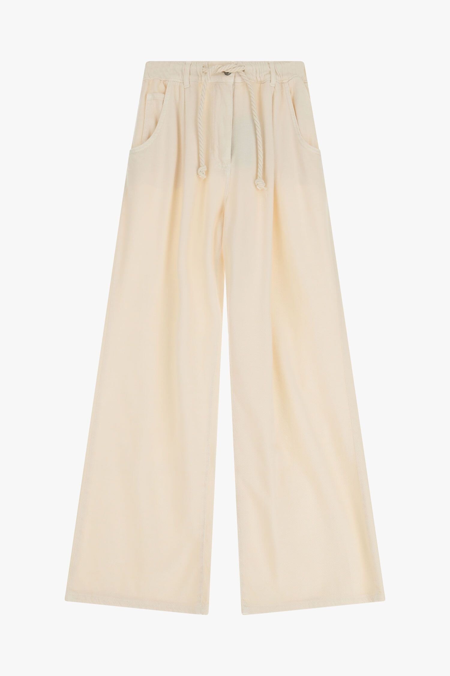 Jeans Ampi Vita Alta Con Coulisse Dixie