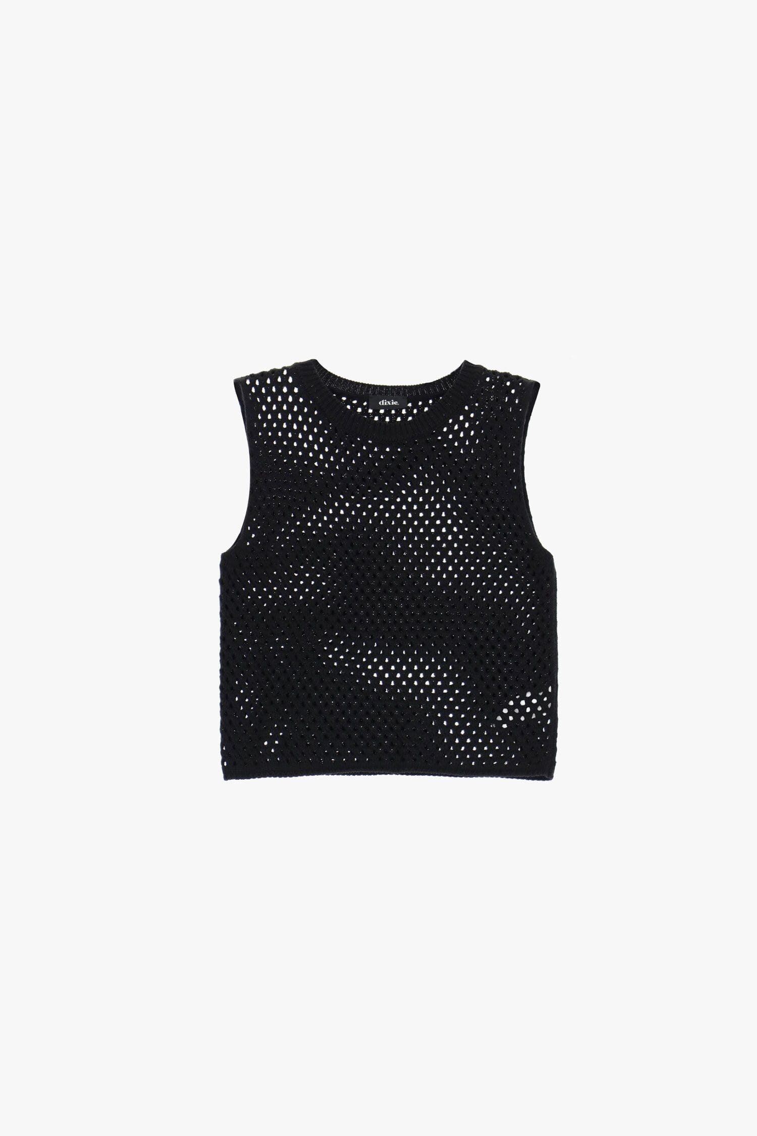Dixie Sleeveless Perforated Sweater