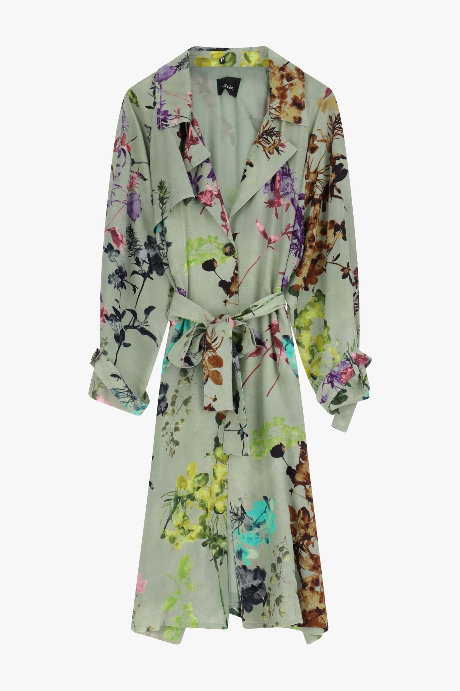 Dixie Floral Print Trench Coat