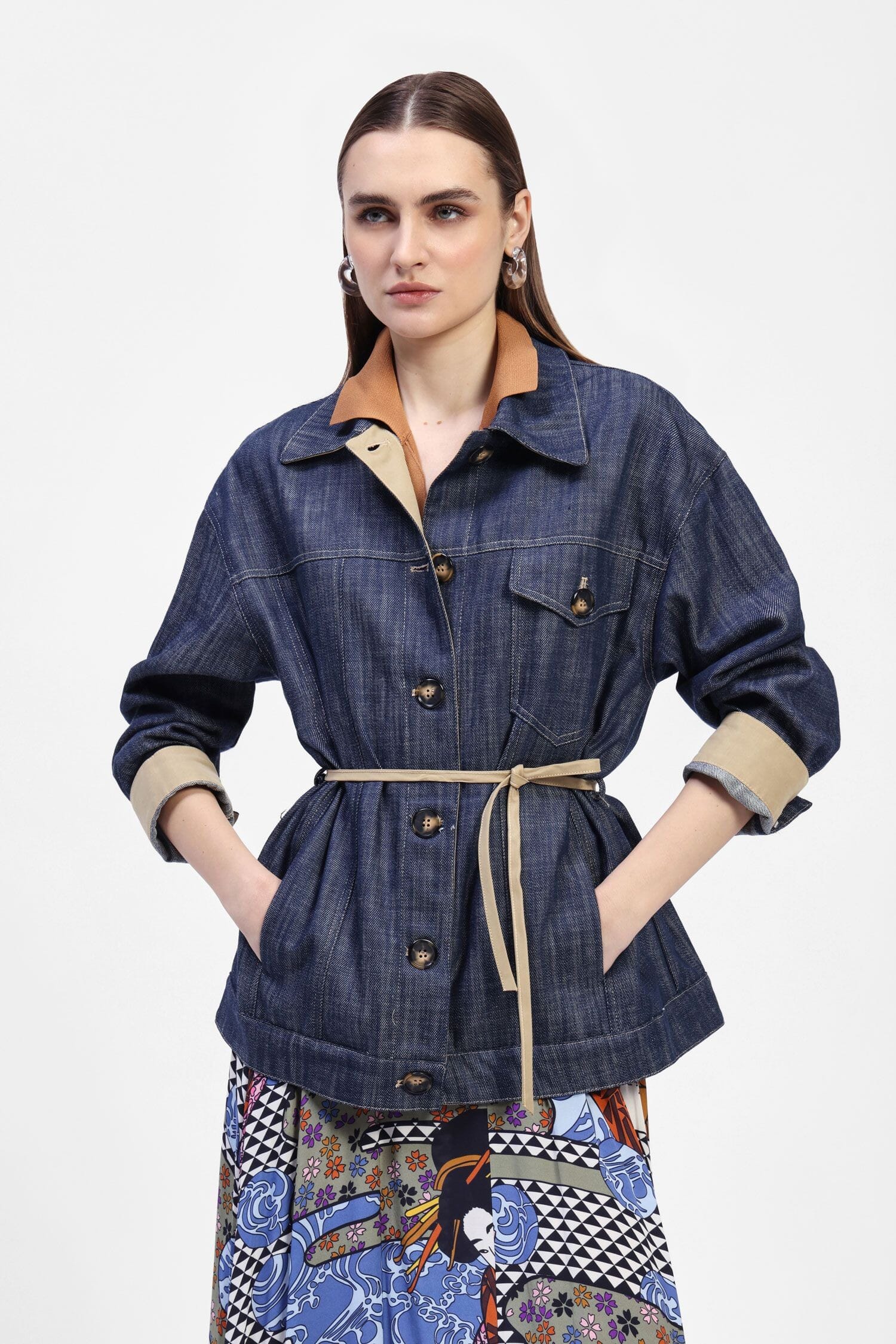 Giubbotto A Camicia In Denim Dixie