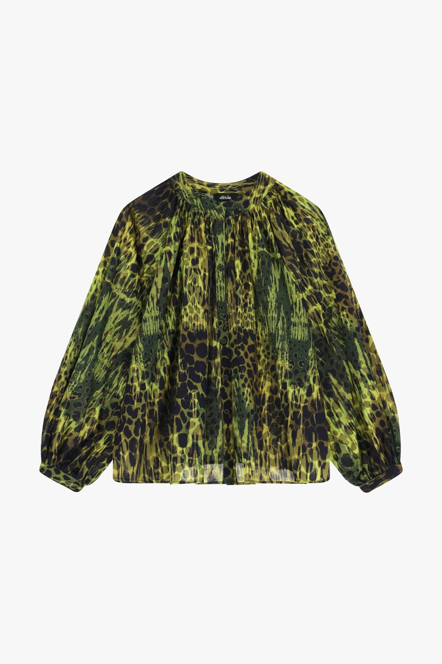 Animal Print Shirt With Dixie Volume Sleeves