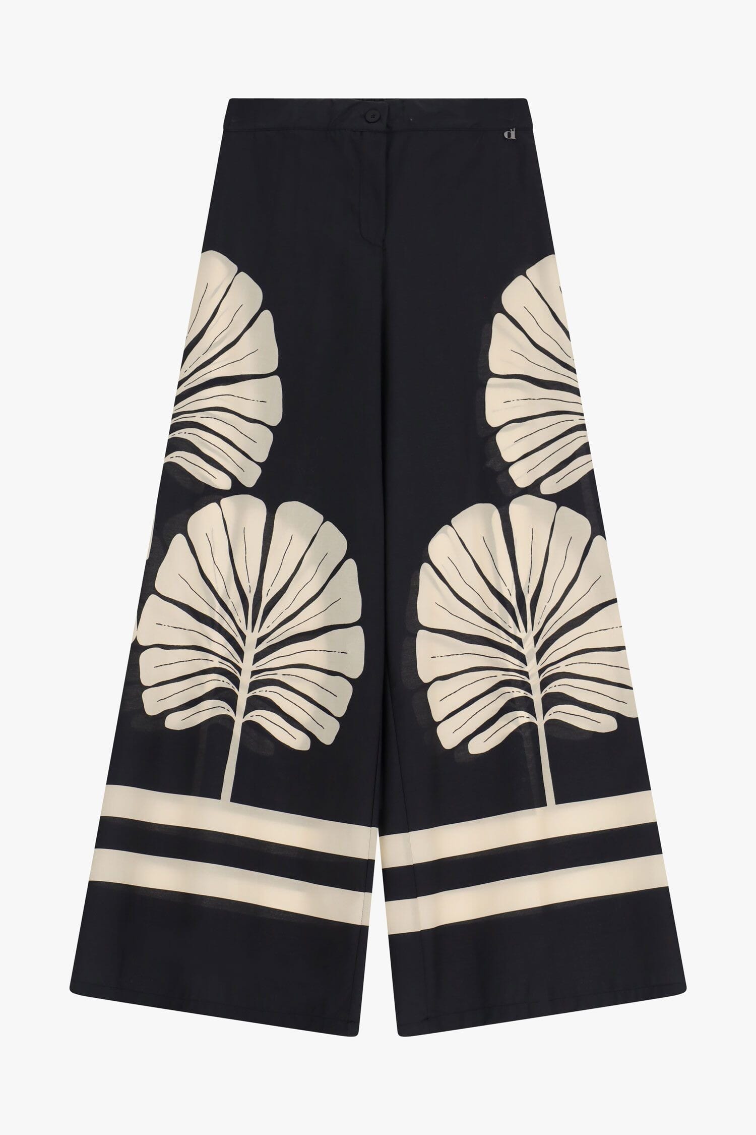 Pantaloni Palazzo Fantasia Palme Dixie