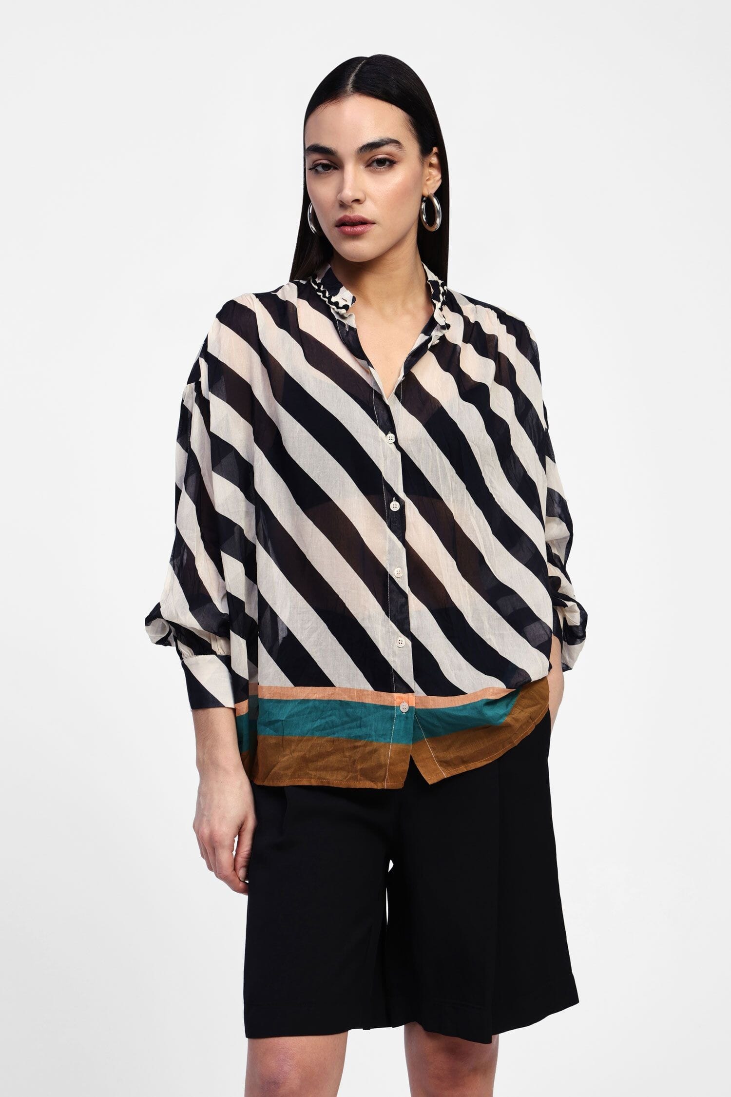Dixie Long-Sleeved Striped Shirt
