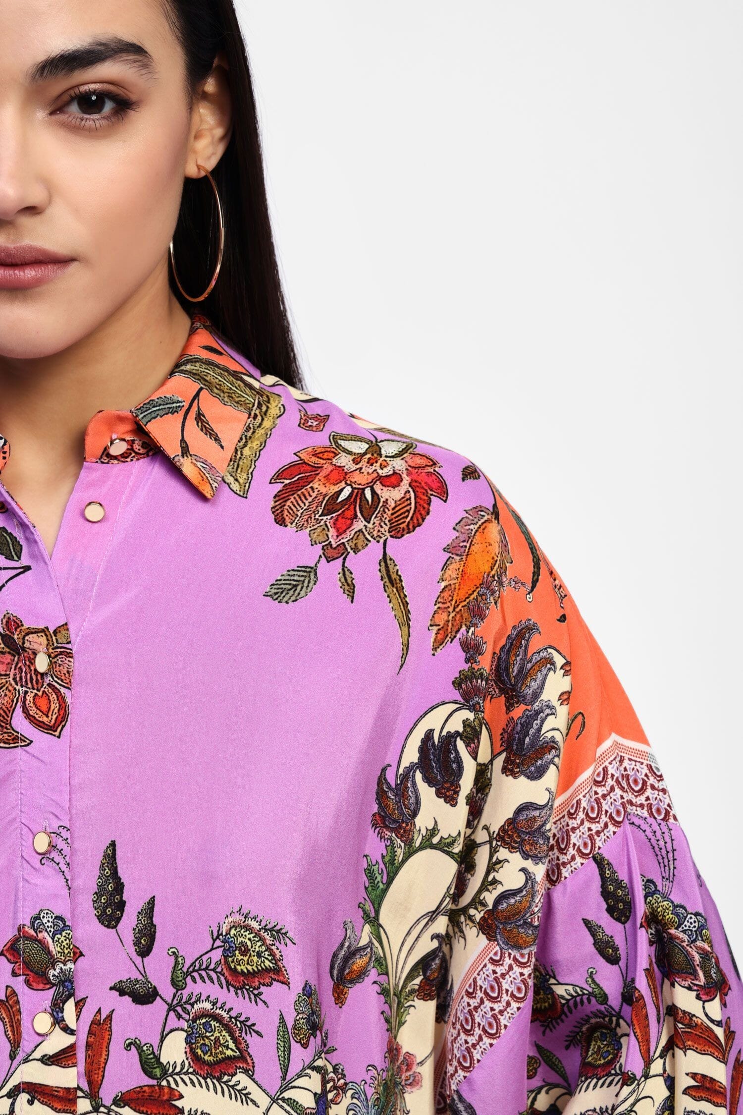 Camicia Stampa Fulard Maniche 3/4 Dixie