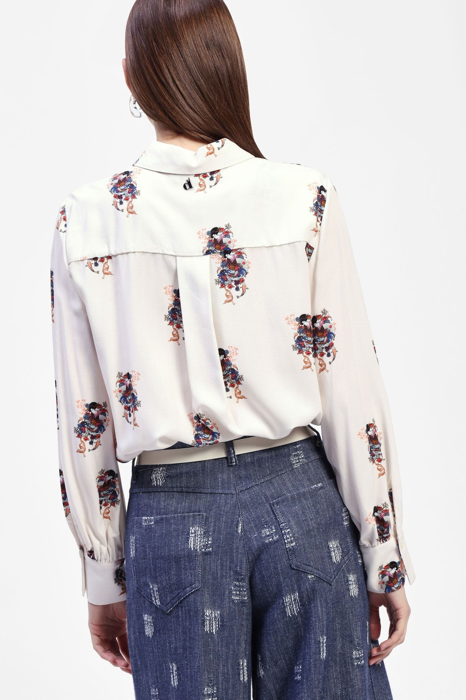 Printed Shirt With Classic Dixie Collar