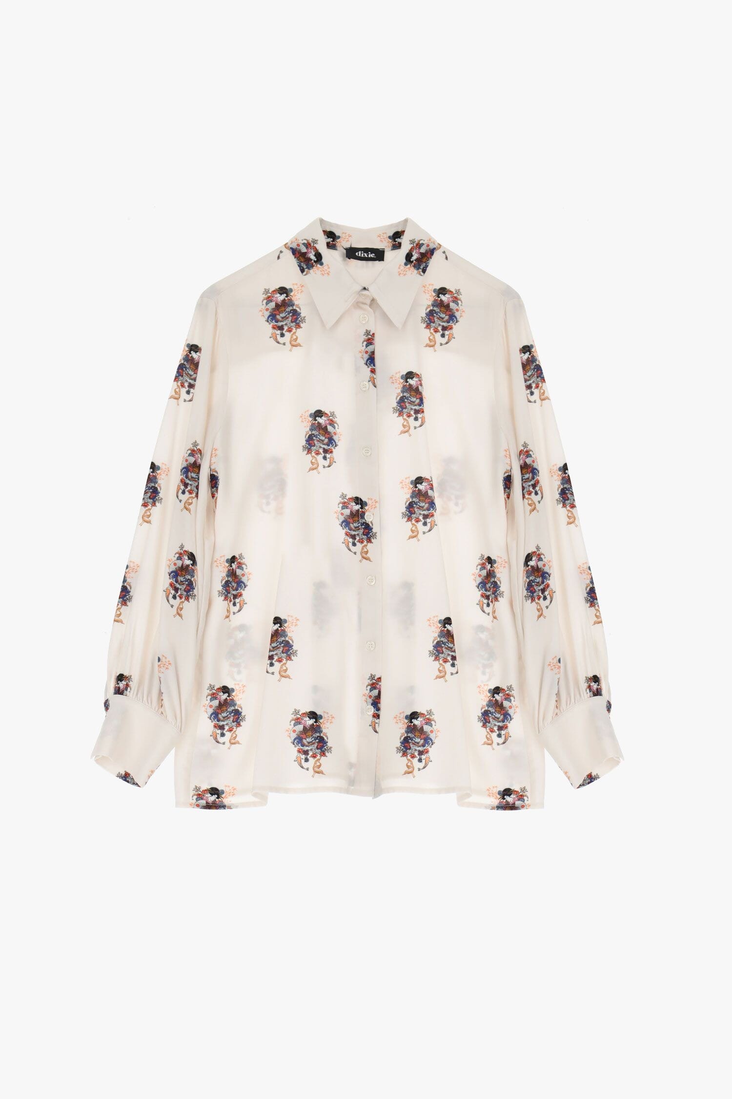 Printed Shirt With Classic Dixie Collar