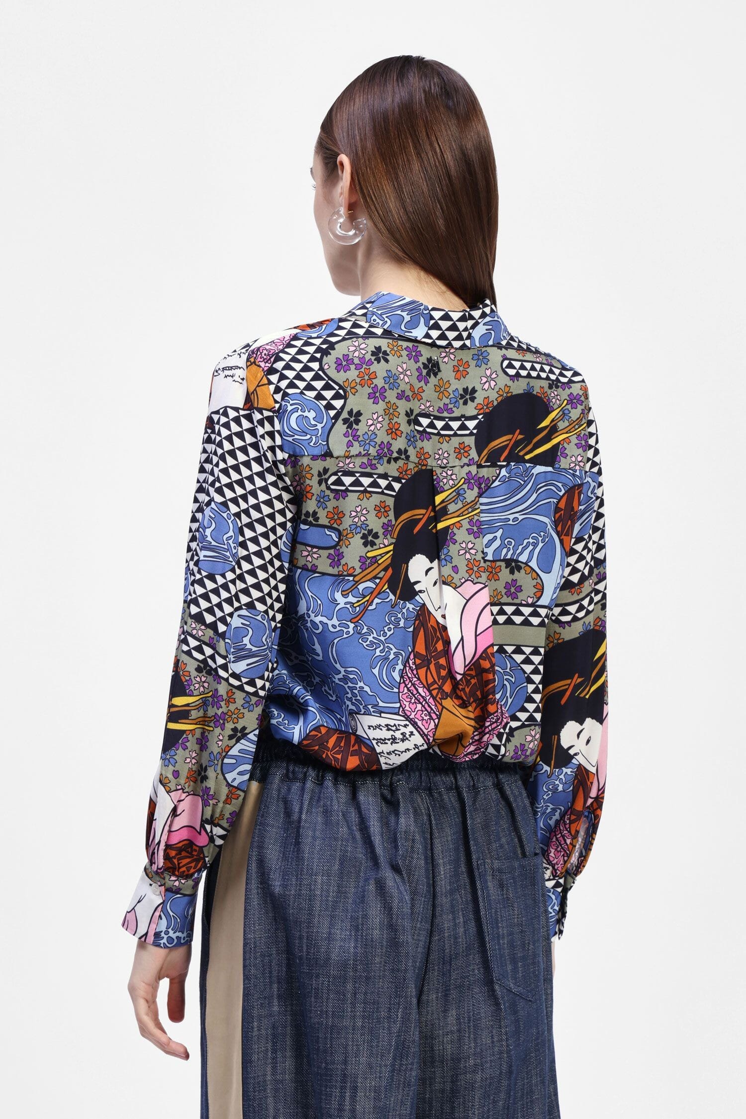 Camicia Stampata Con Colletto Classico Dixie