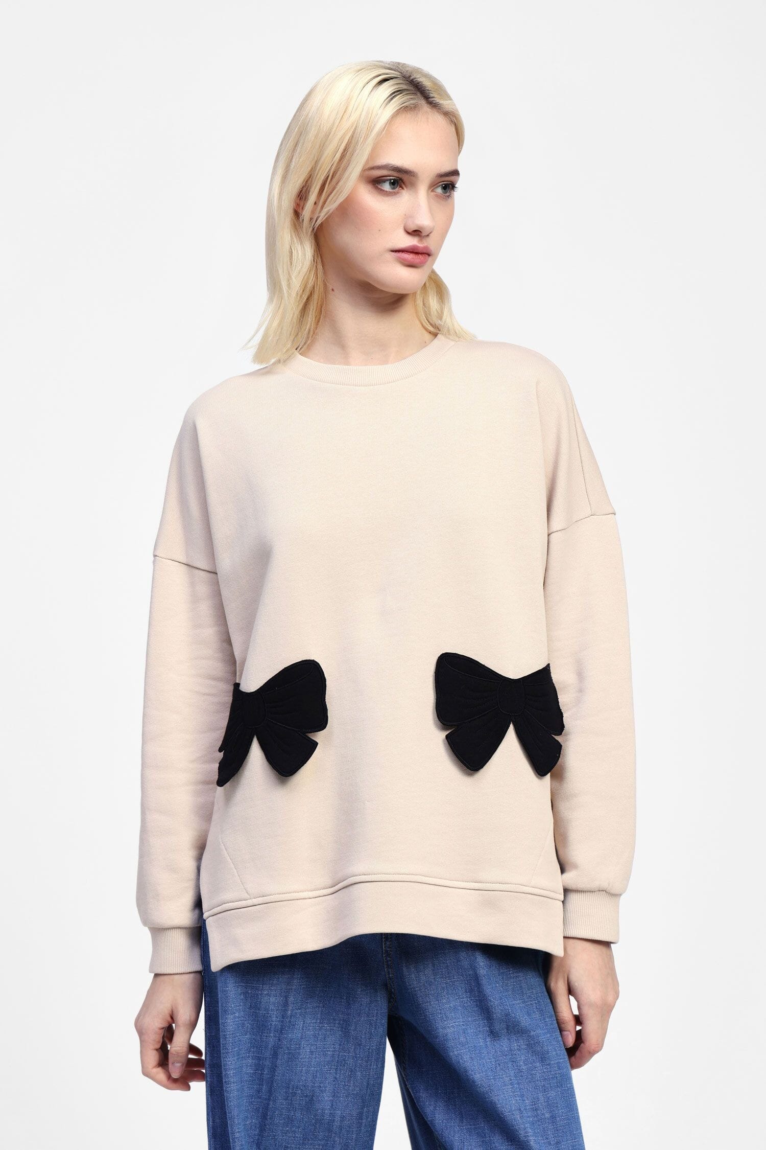 Crewneck Sweatshirt With Dixie Decorative Flakes