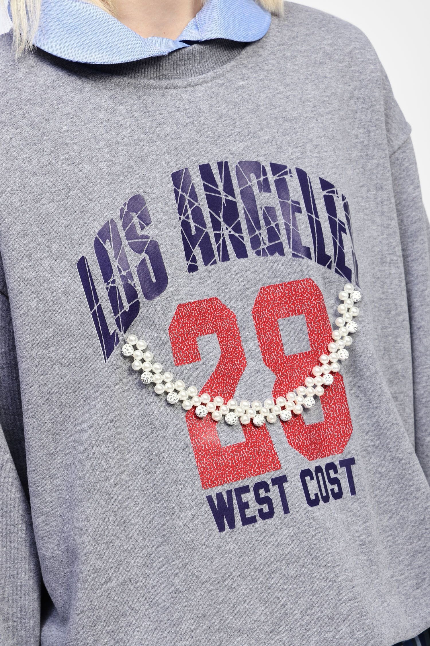 Sweatshirt Crew-neck with graphic print and Dixie appliqué
