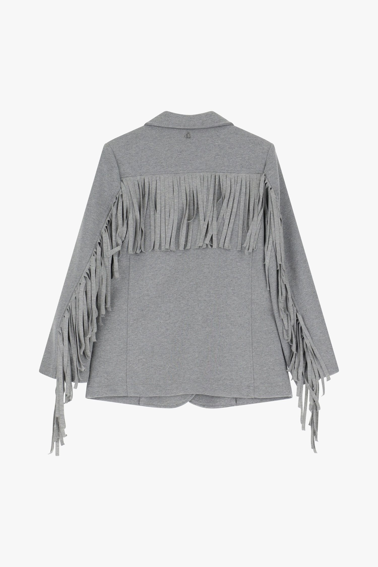 Blazer In Felpa Con Frange Decorative Dixie