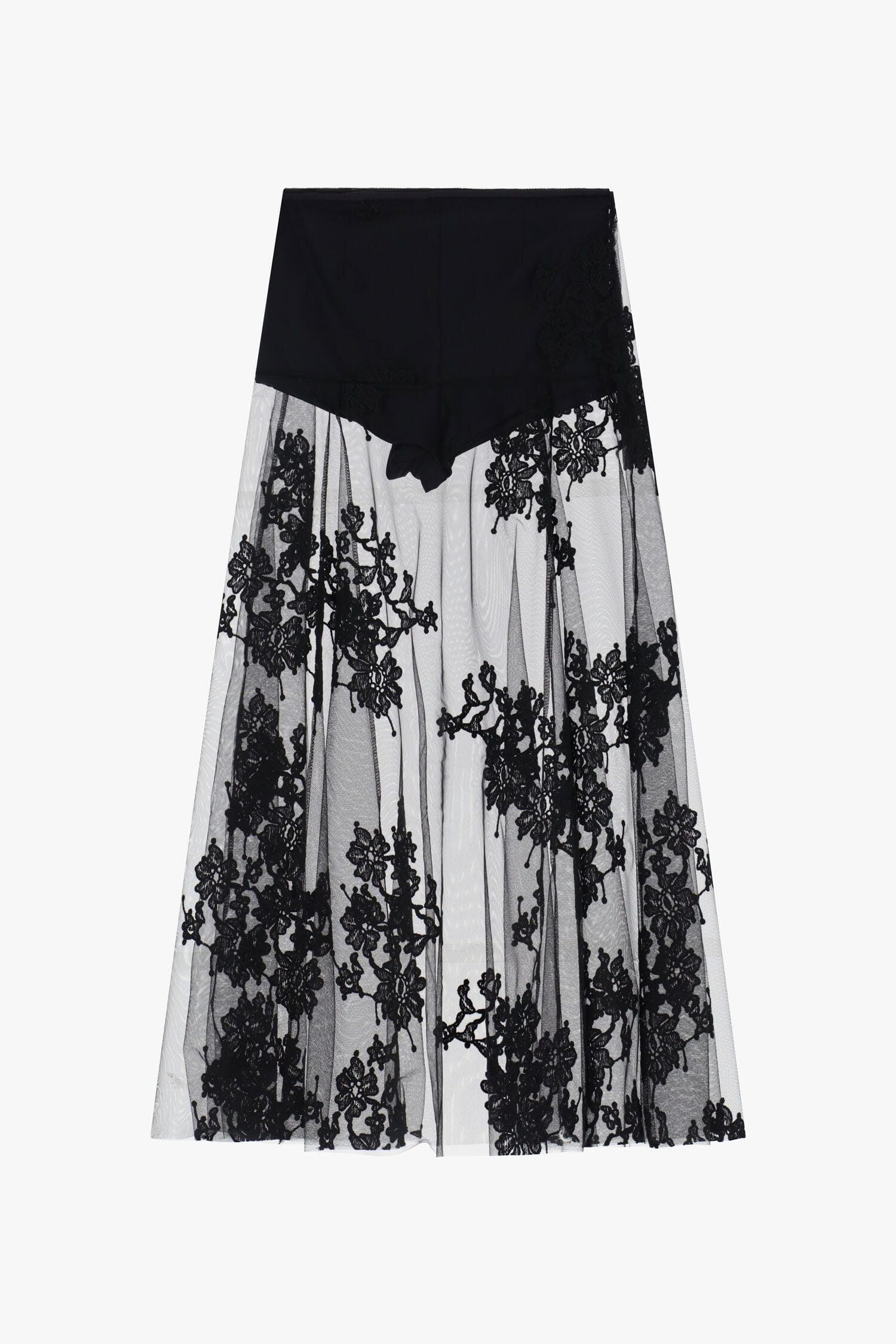 Jupe longue en dentelle avec jupe-culotte Dixie