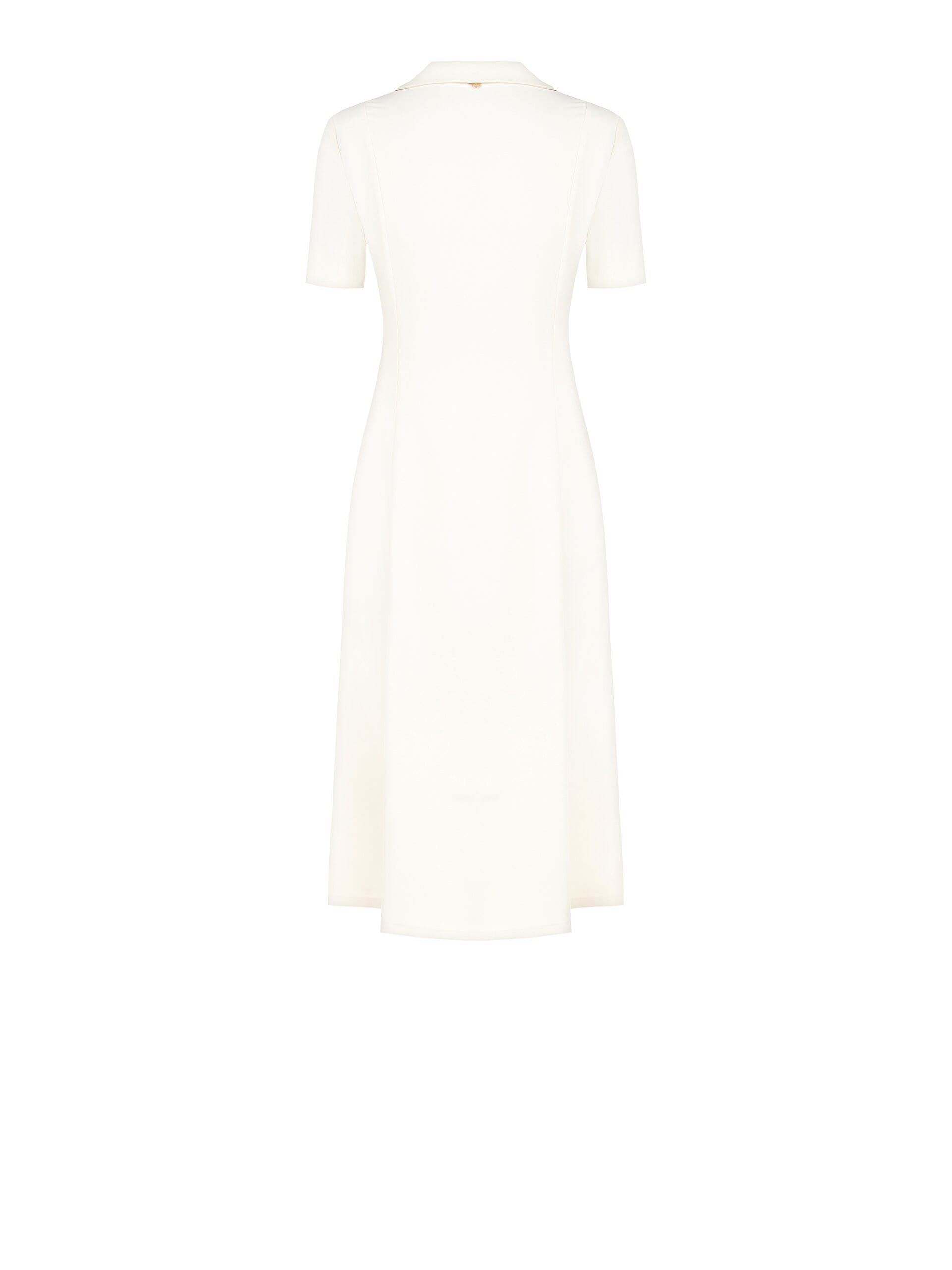 Abito Midi A Ruota In Tessuto Fluido Con Scollo A V Rinascimento