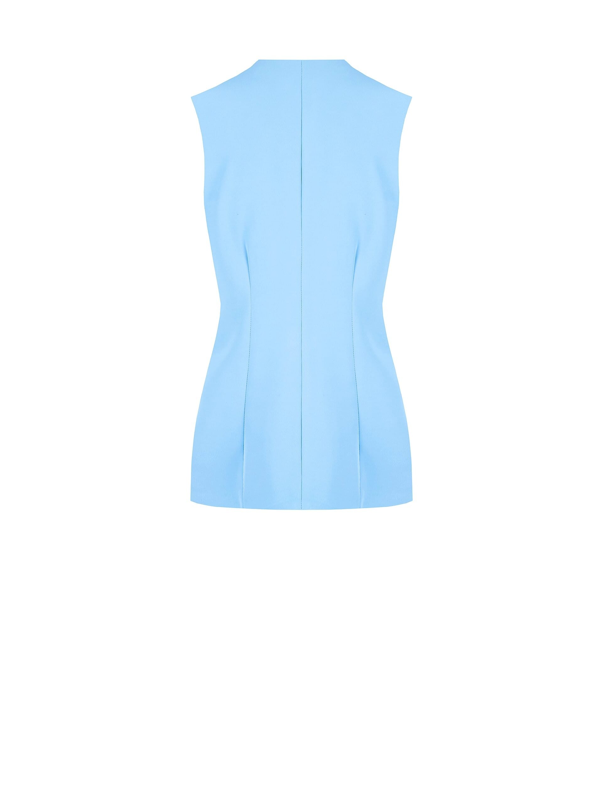 Gilet A Taglio Lungo In Tessuto Fluido Con Pizzo Rinascimento