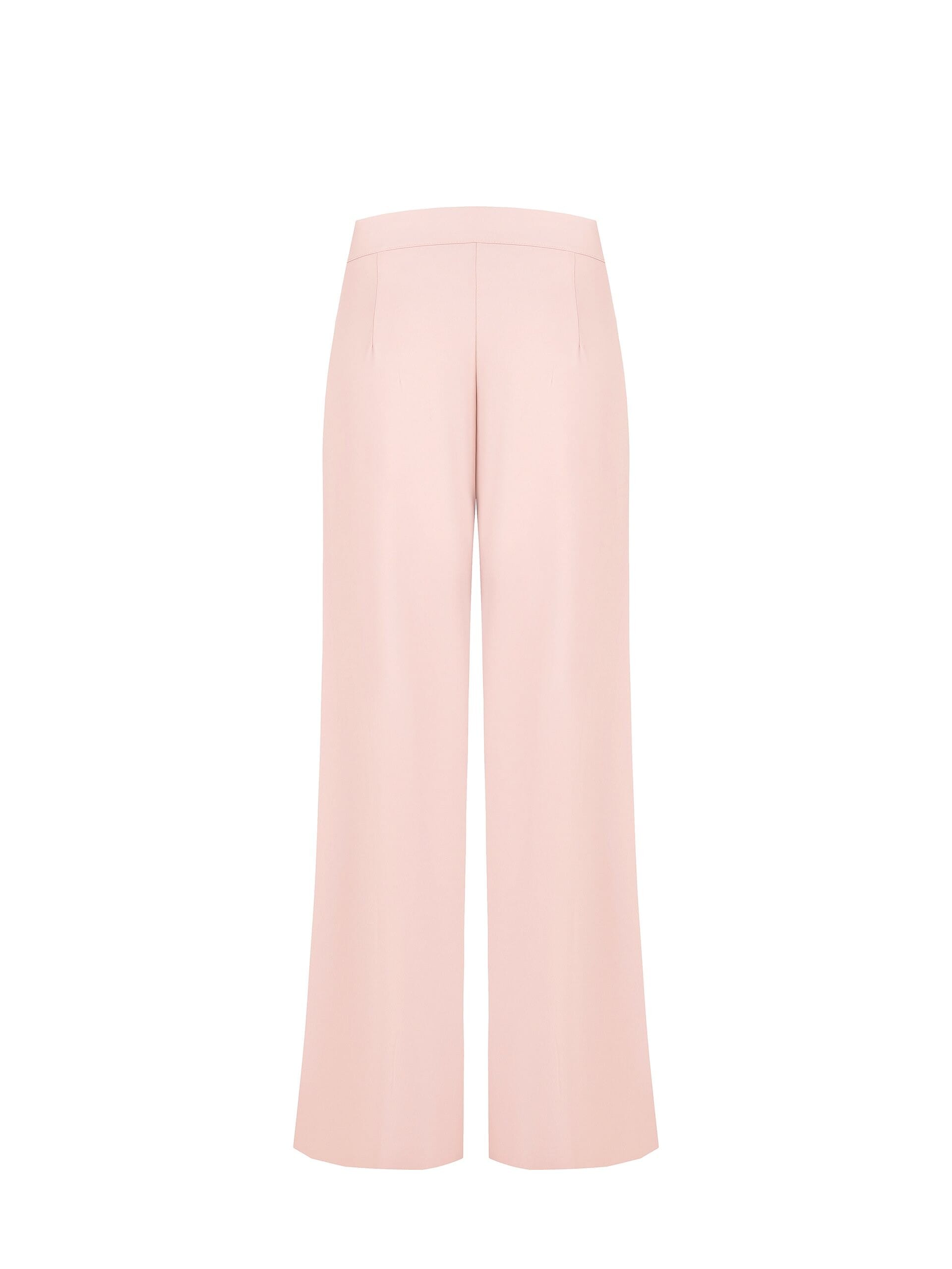 Pantaloni Palazzo In Tessuto Fluido Con Pinces Rinascimento