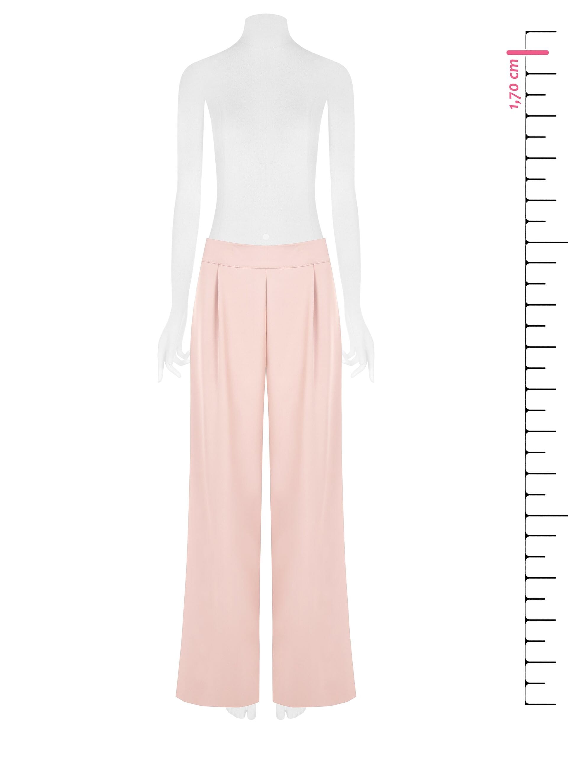 Pantaloni Palazzo In Tessuto Fluido Con Pinces Rinascimento