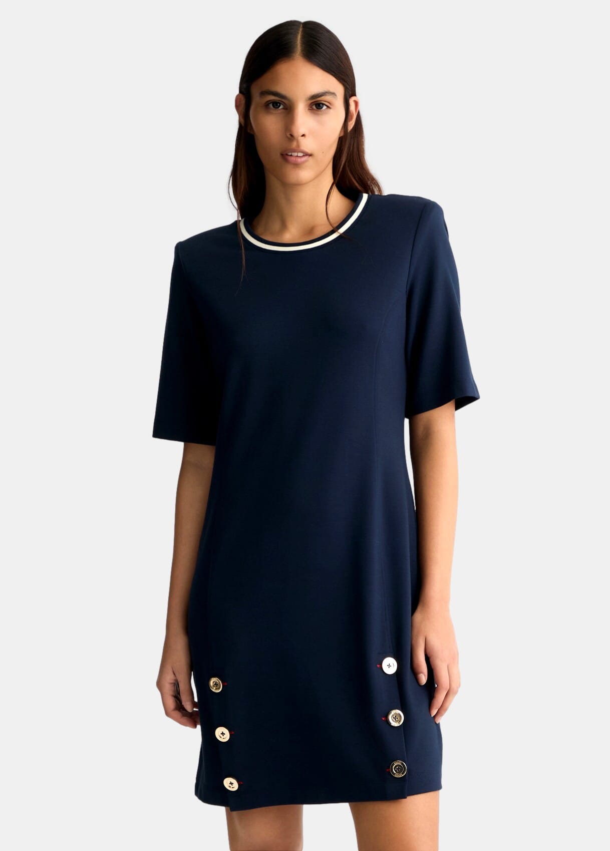 Abito Corto Con Bottoni Liu Jo