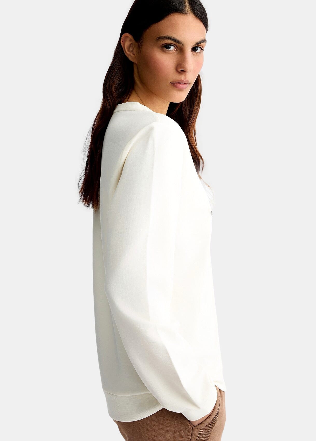 Felpa Con Logo Sfrangiato In Rilievo Liu Jo