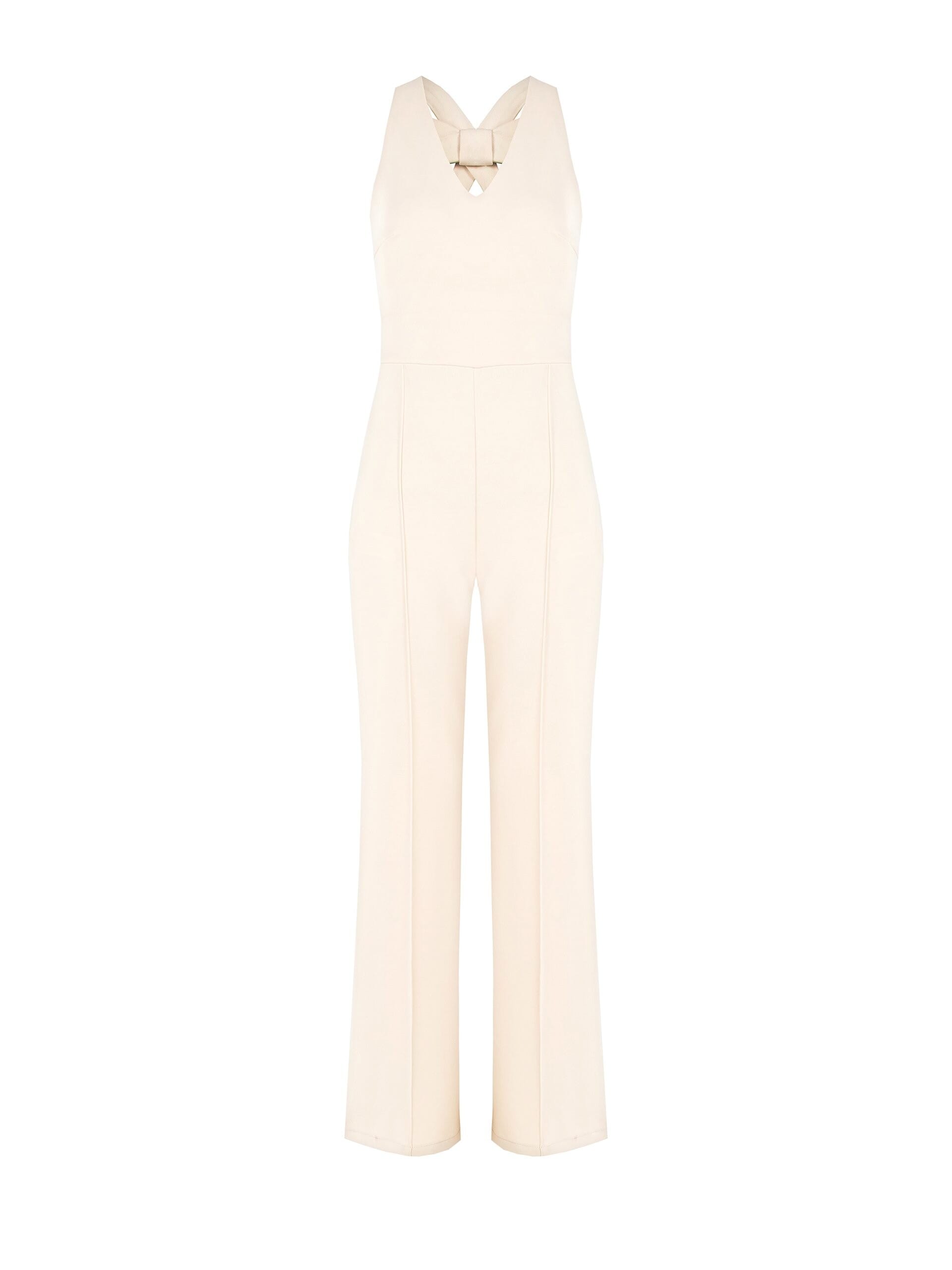 Tuta Intera Dritta In Scuba Crepe Con Fiocco Dietro Rinascimento