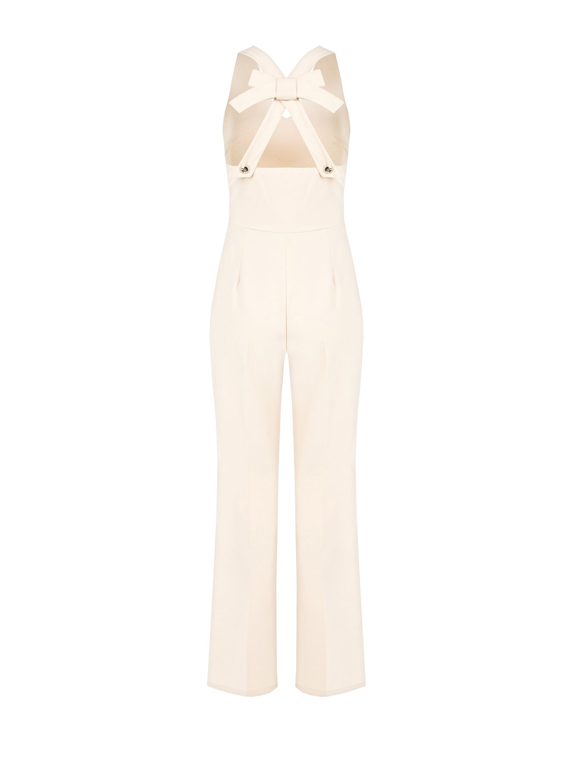 Tuta Intera Dritta In Scuba Crepe Con Fiocco Dietro Rinascimento